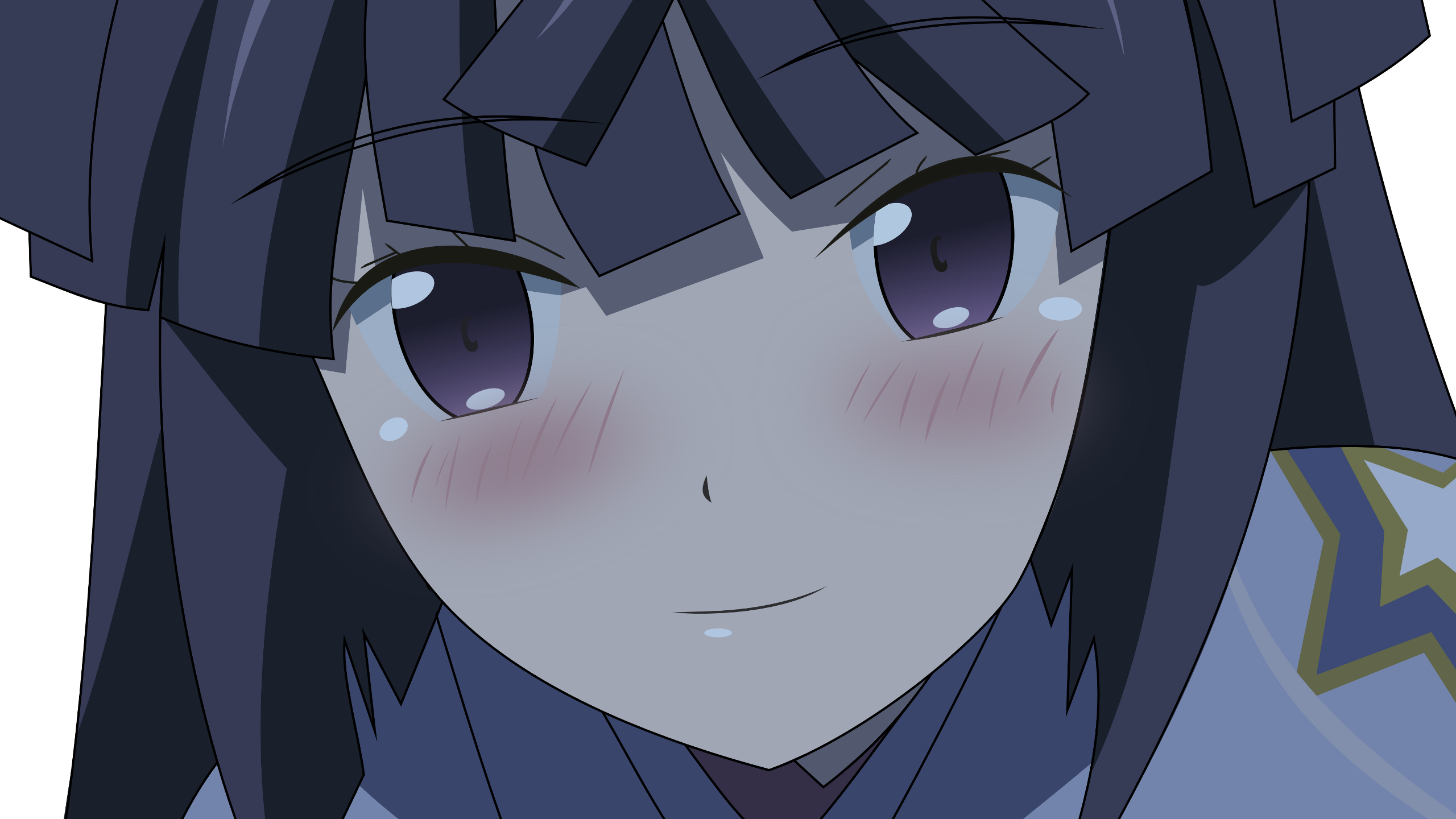Anime 2560x1440 Log Horizon anime anime girls Akatsuki (Log Horizon) face closeup purple eyes looking at viewer