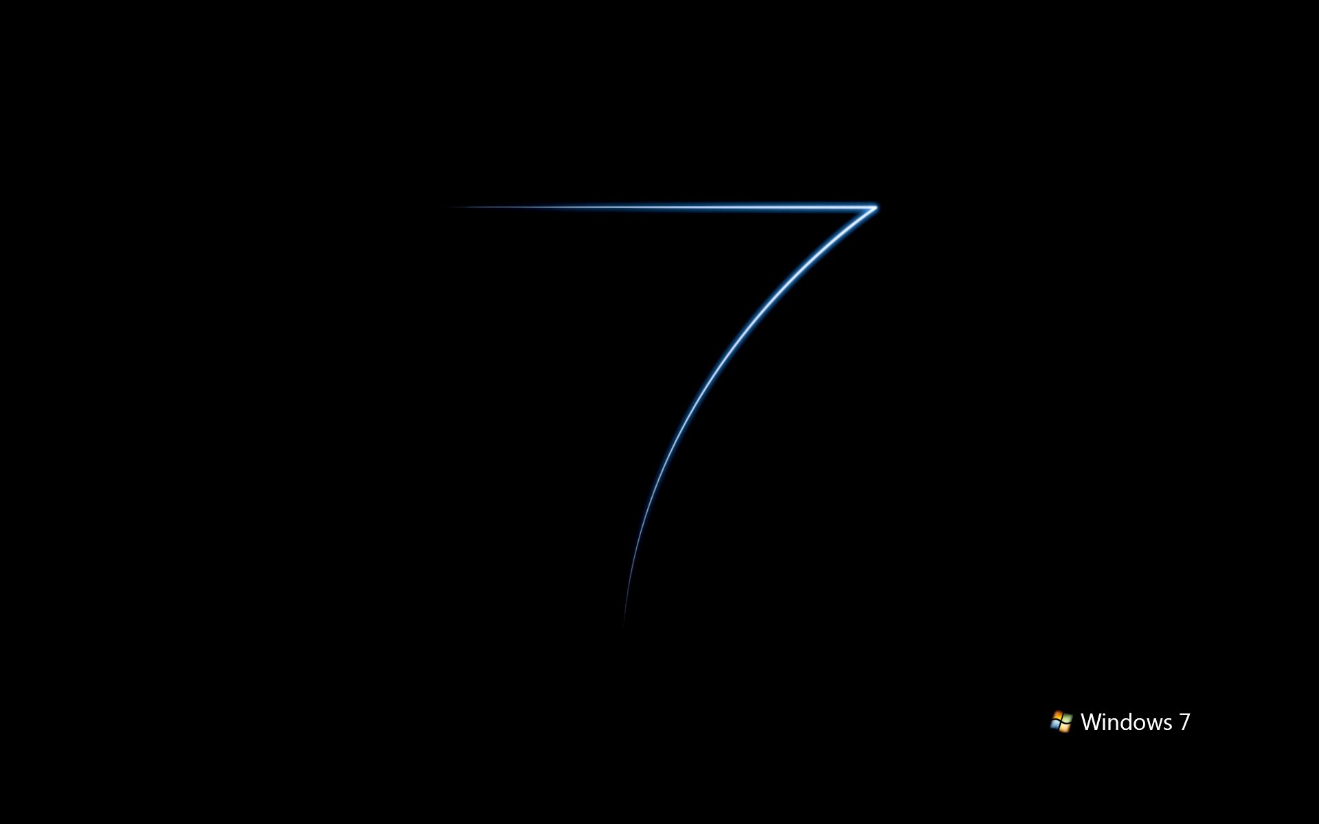 General 1920x1200 Microsoft Windows operating system logo black background Windows 7 minimalism icon simple background