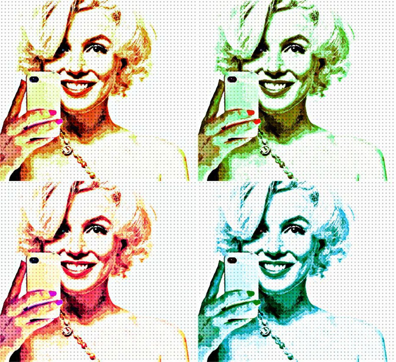 General 1346x1229 digital art Marilyn Monroe artwork model icon women selfies photography collage pop art people