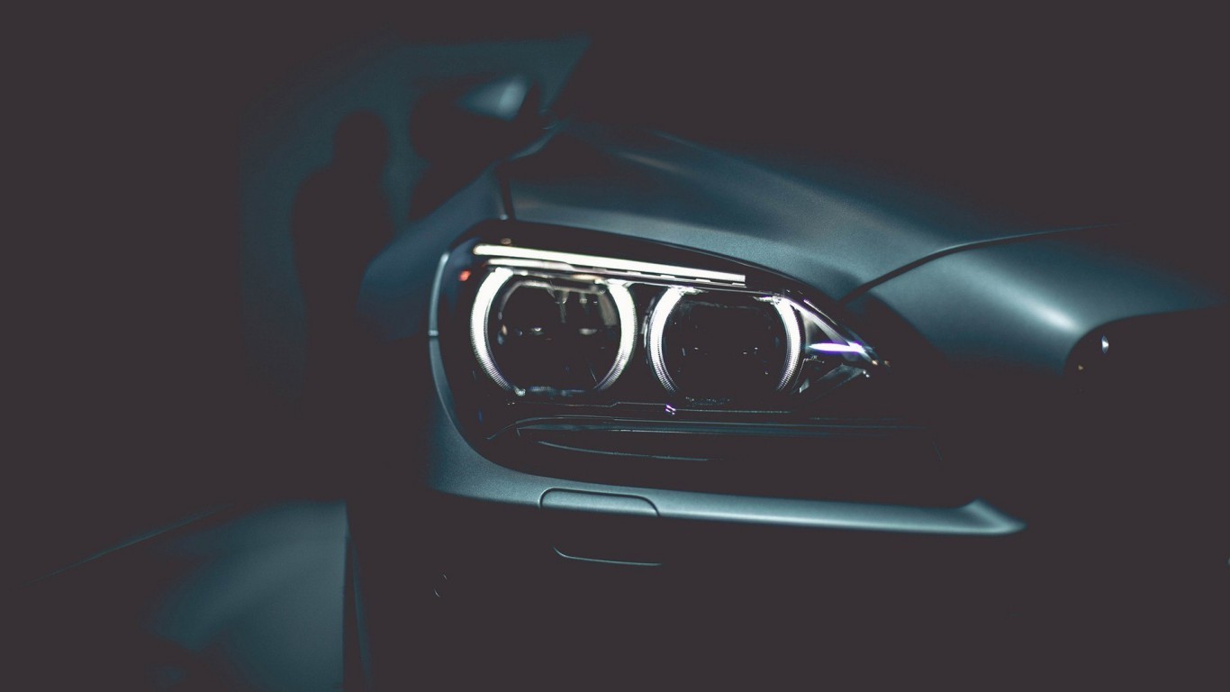 General 1366x768 BMW dark car vehicle closeup headlights BMW 6 Series BMW F12/F13/F06 frontal view
