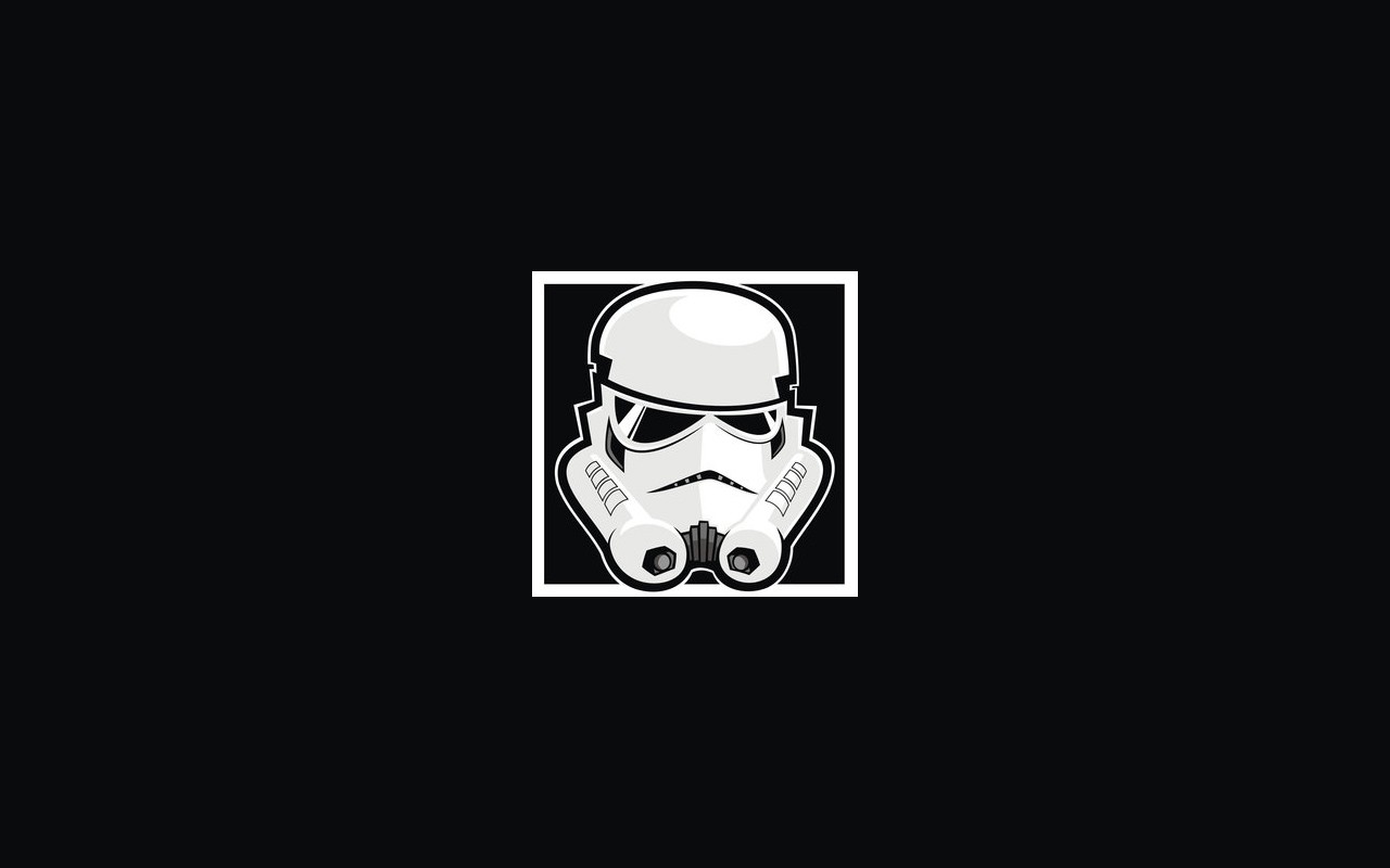 General 1280x800 Star Wars helmet science fiction monochrome simple background black background