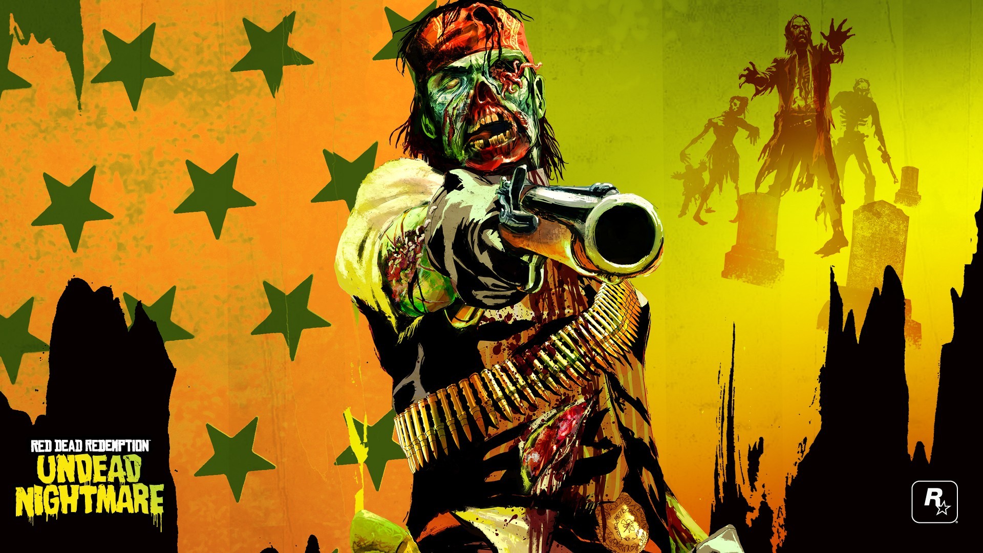 General 1920x1080 Red Dead Redemption video games Red Dead Redemption: Undead Nightmare gun zombies weapon undead video game art PC gaming Rockstar Games