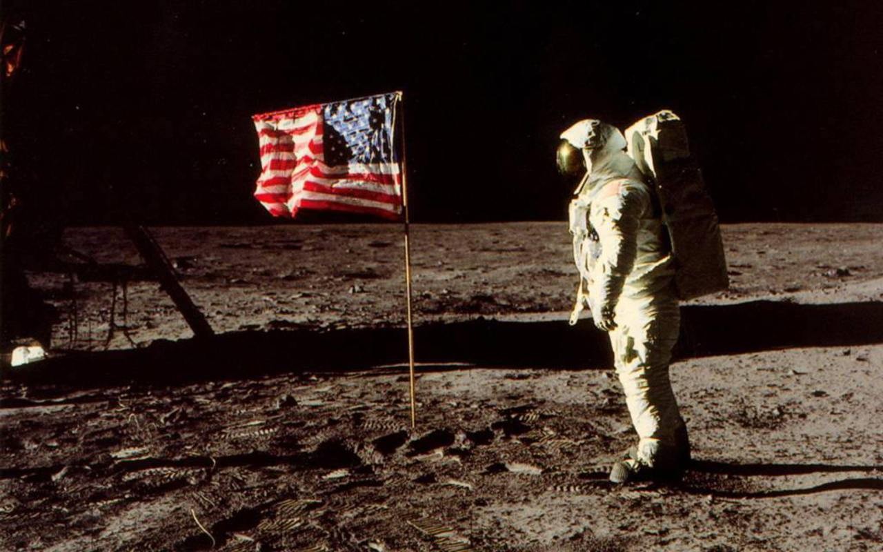 General 1280x800 astronaut Moon flag history Apollo program Buzz aldrin