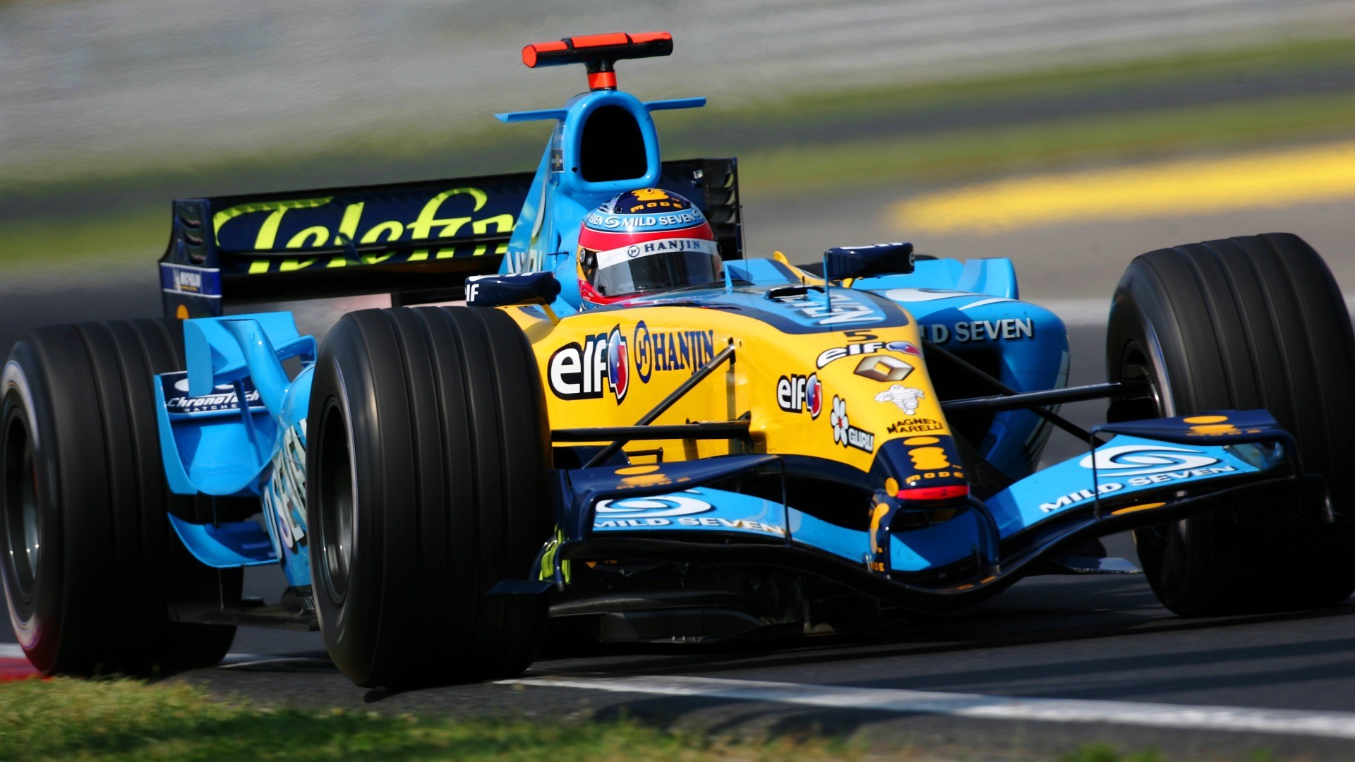 General 1920x1080 Renault Formula 1 Hungary race cars sport vehicle Fernando Alonso motorsport racing blue cars