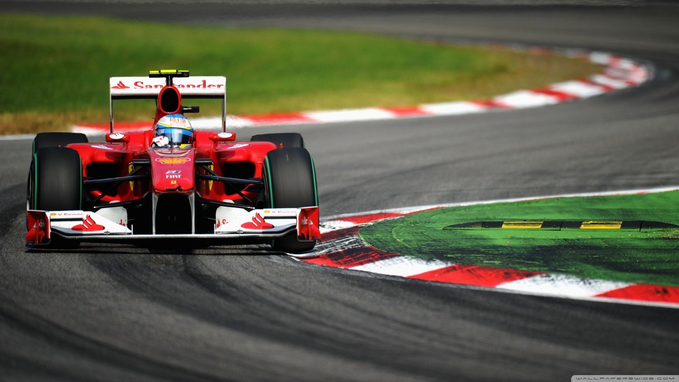 General 1366x768 Formula 1 race cars racing car red cars vehicle sport motorsport race tracks Ferrari F1 italian cars