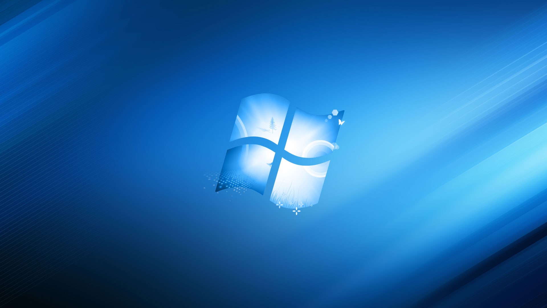 General 1920x1080 artwork Windows 7 Microsoft Windows operating system cyan blue logo