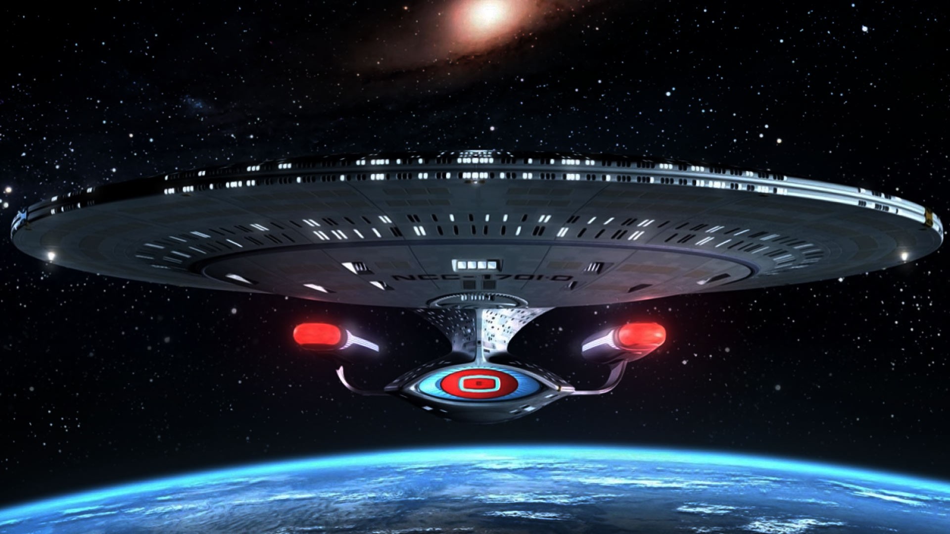 General 1920x1080 science fiction spaceship NCC-1701 Enterprise D star trek: the next generation Star Trek Ships Star Trek: TNG vehicle TV series