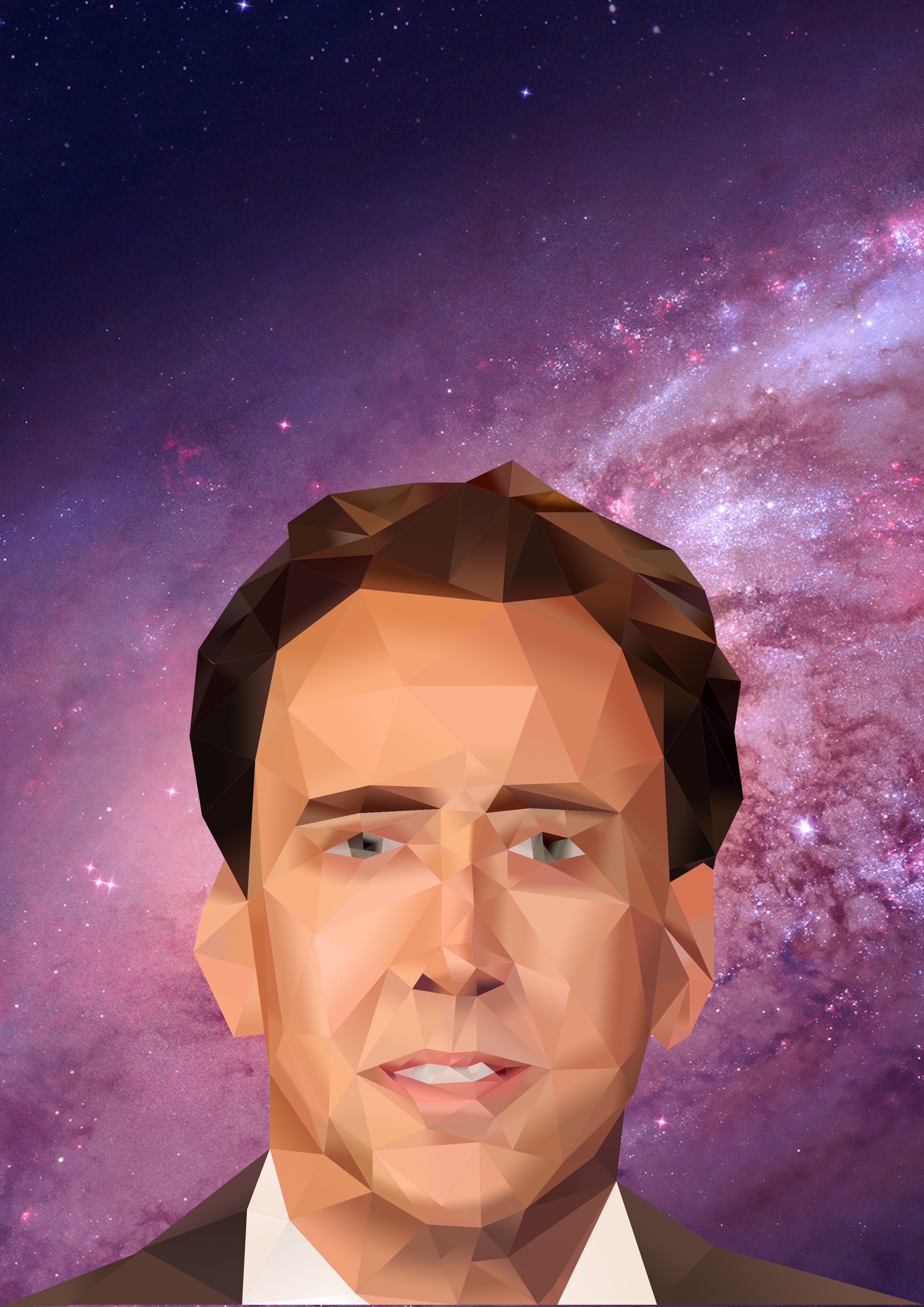 General 2480x3508 Nicolas Cage space men photoshopped face triangle actor
