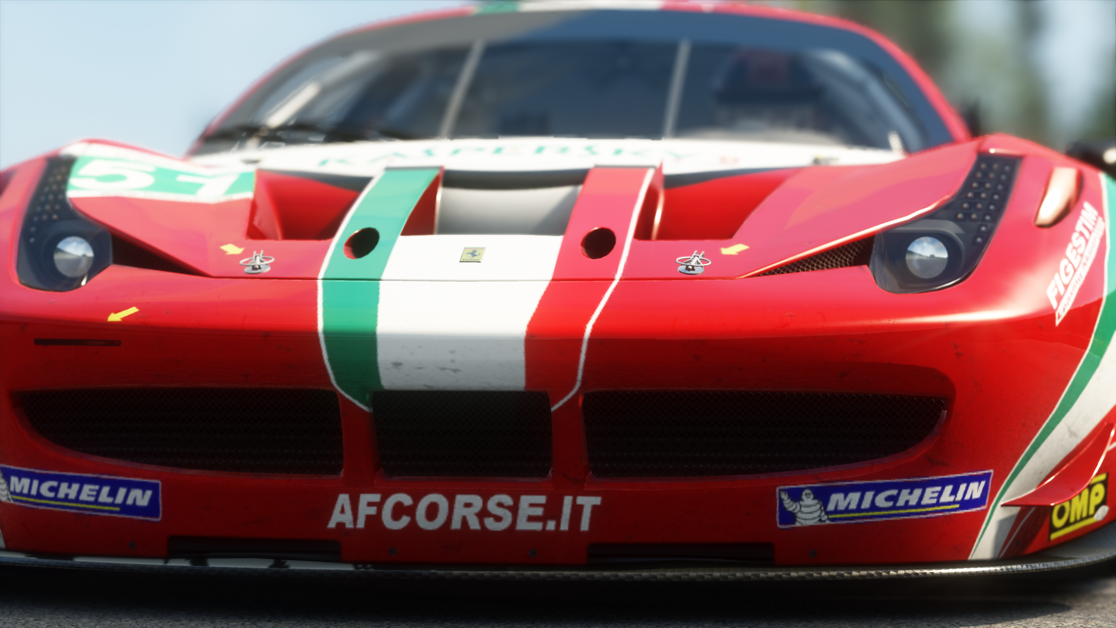 General 3840x2160 car vehicle Ferrari Assetto Corsa video games red cars racing