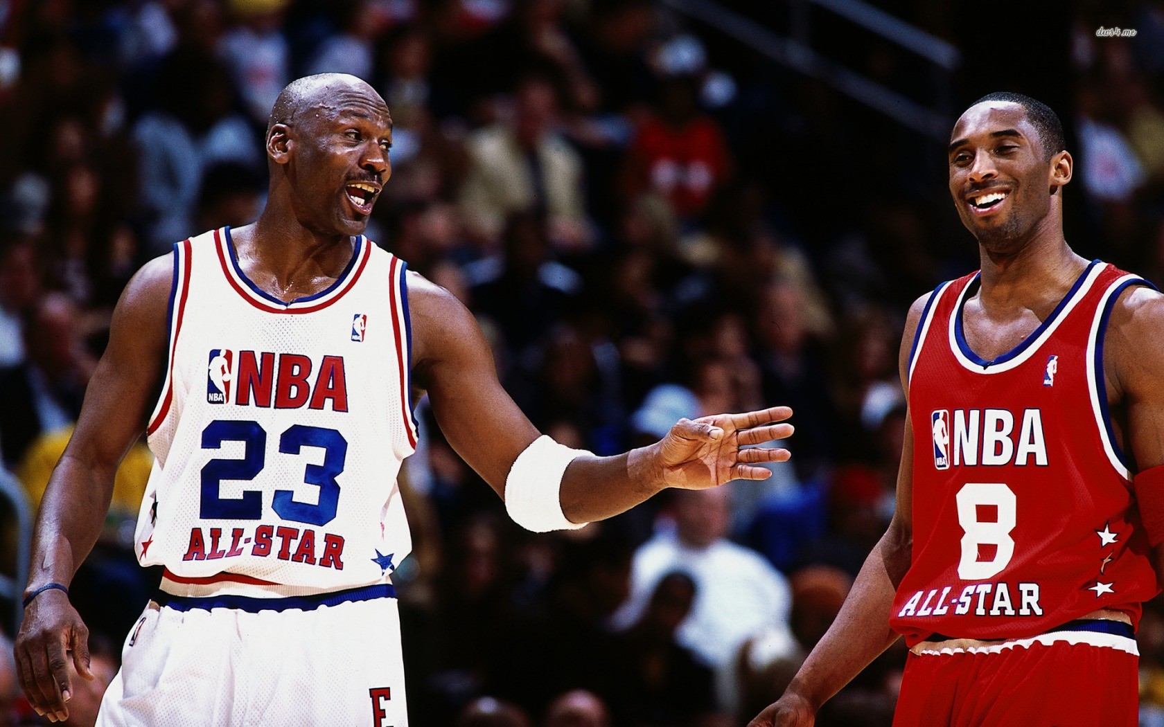 People 1680x1050 Michael Jordan Kobe Bryant men basketball sport numbers NBA