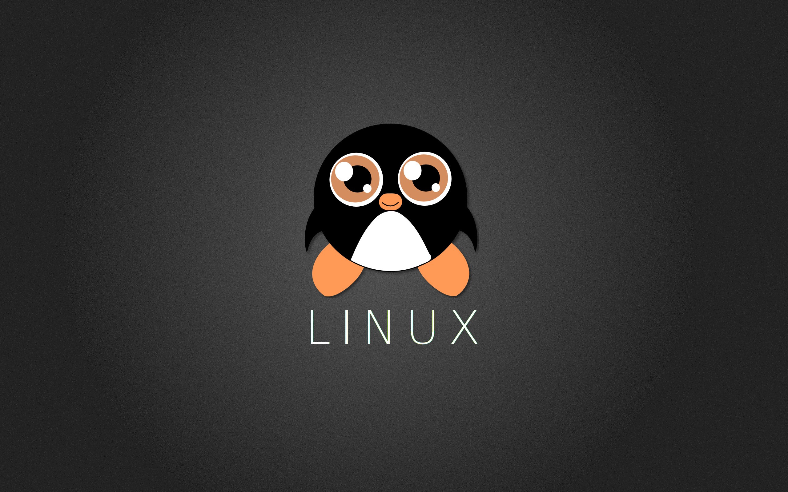 General 2560x1600 Linux operating system penguins simple background DeviantArt