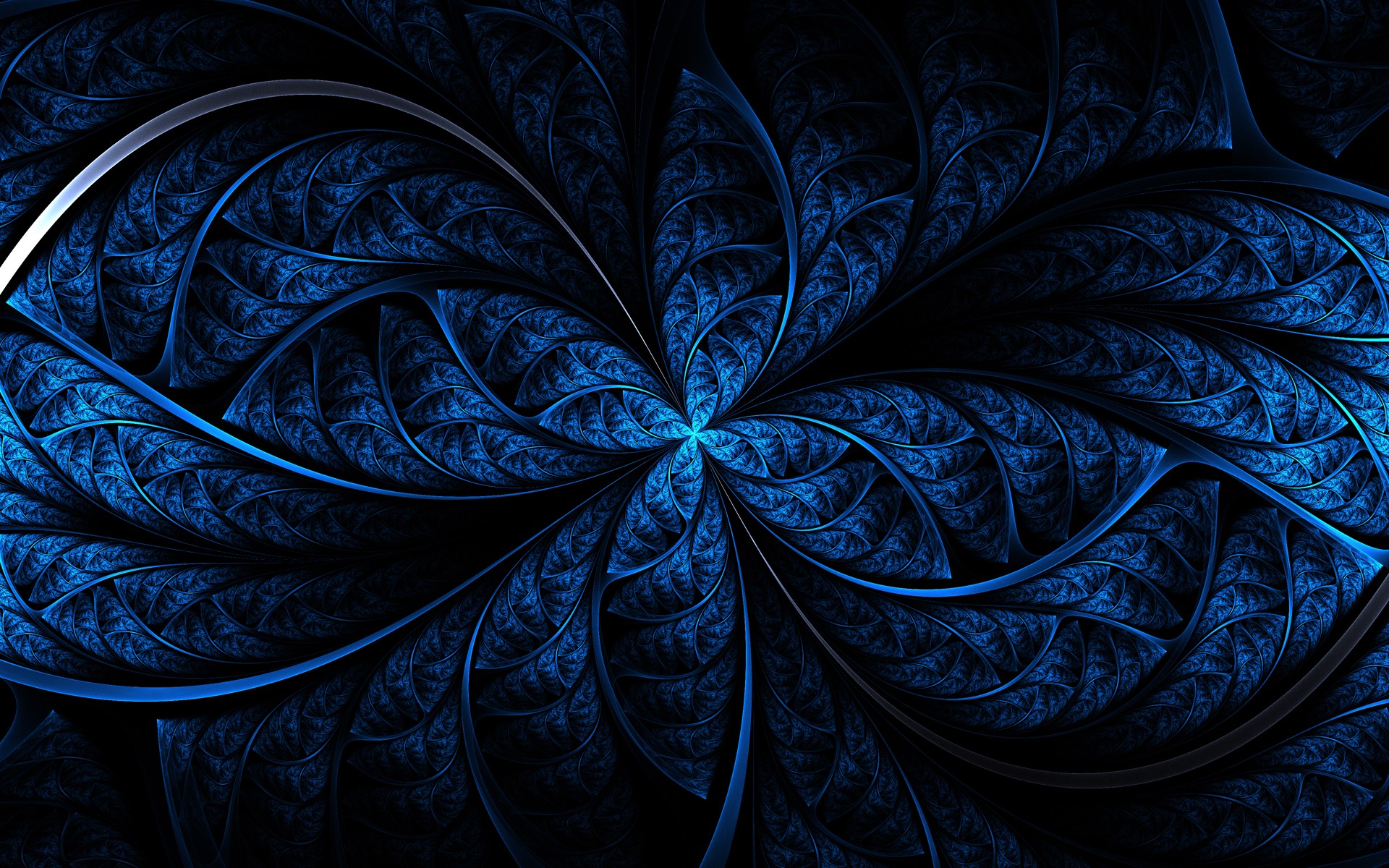 General 1920x1200 abstract fractal blue digital art texture DeviantArt