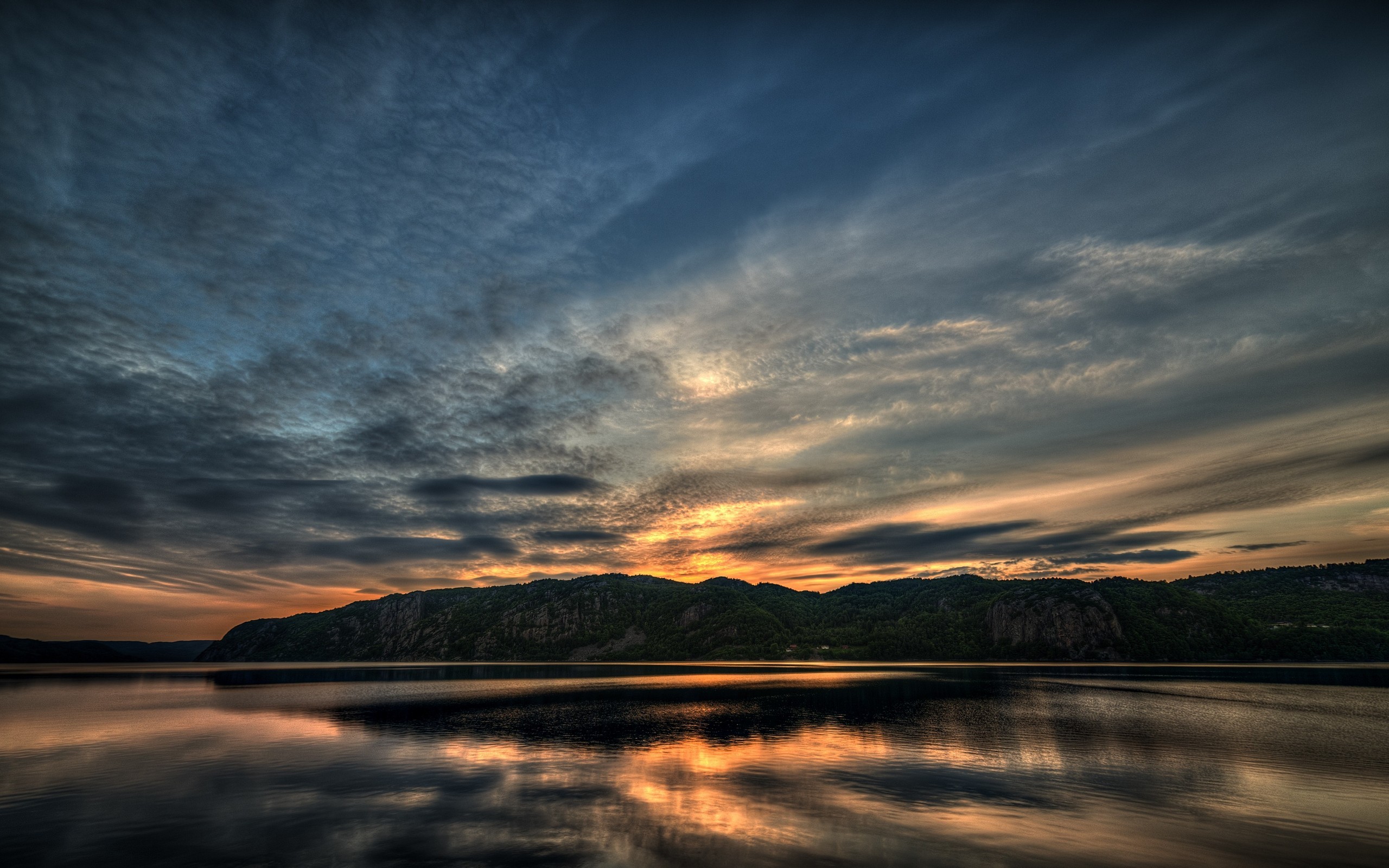 General 2560x1600 nature sunset sky lake clouds outdoors water