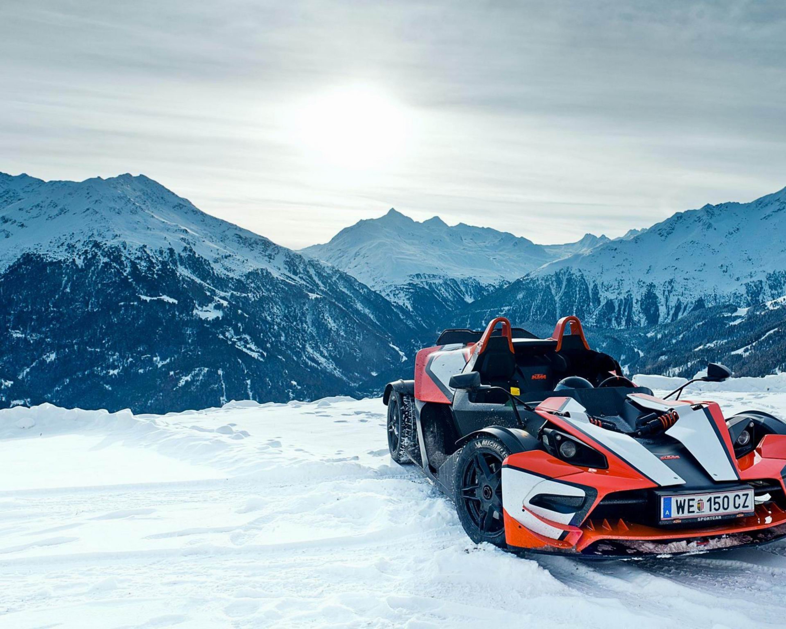 General 2560x2048 KTM vehicle numbers mountains outdoors snow winter British cars