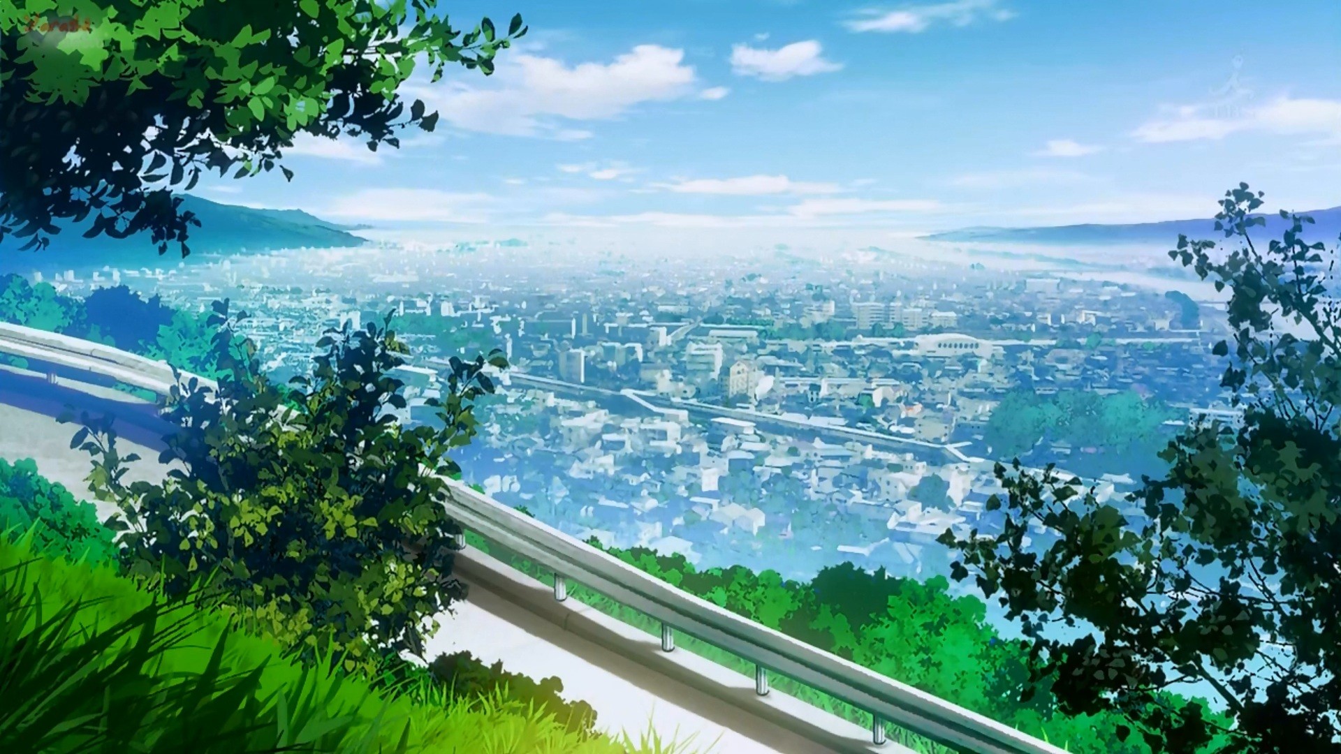 Anime 1920x1080 anime scenery cityscape outdoors