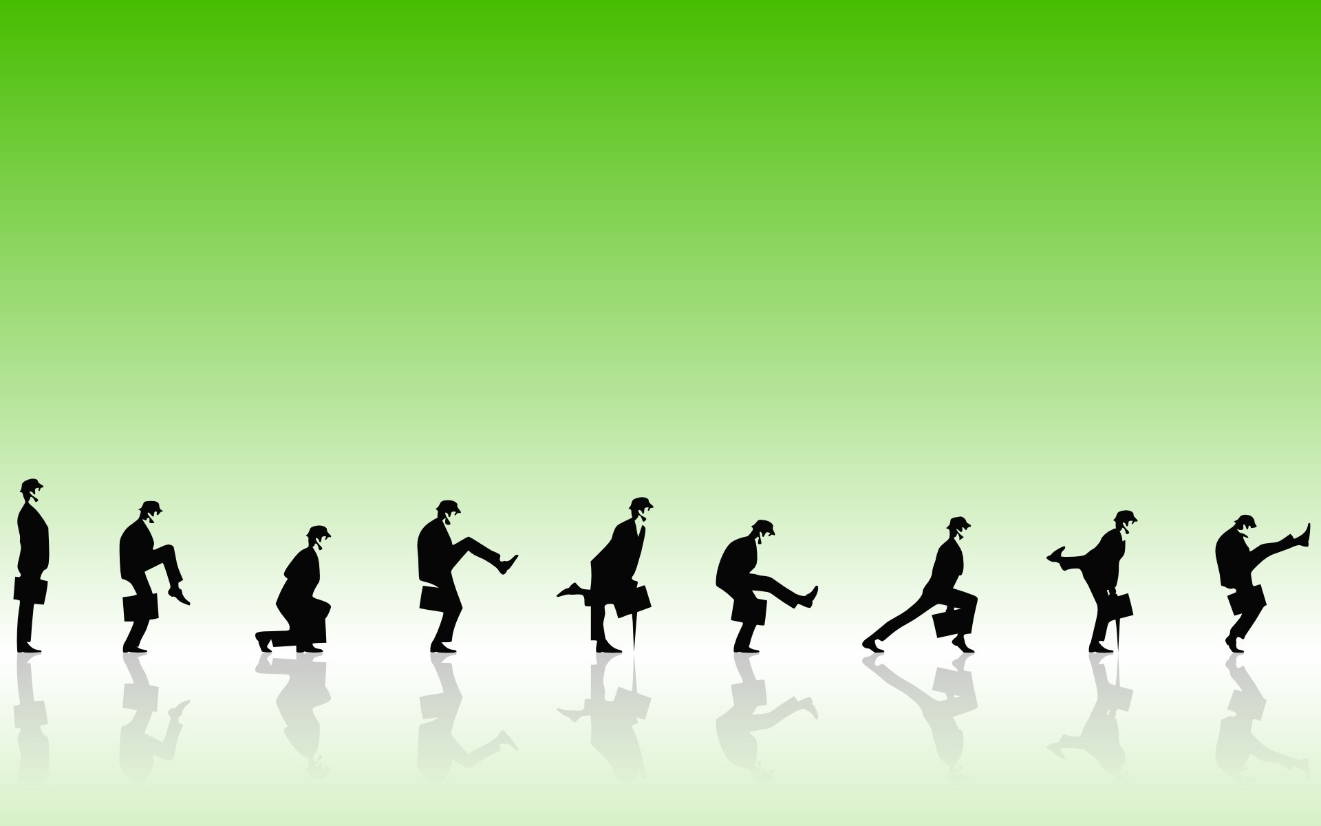 General 1920x1200 Monty Python Ministry of Silly Walks humor digital art simple background