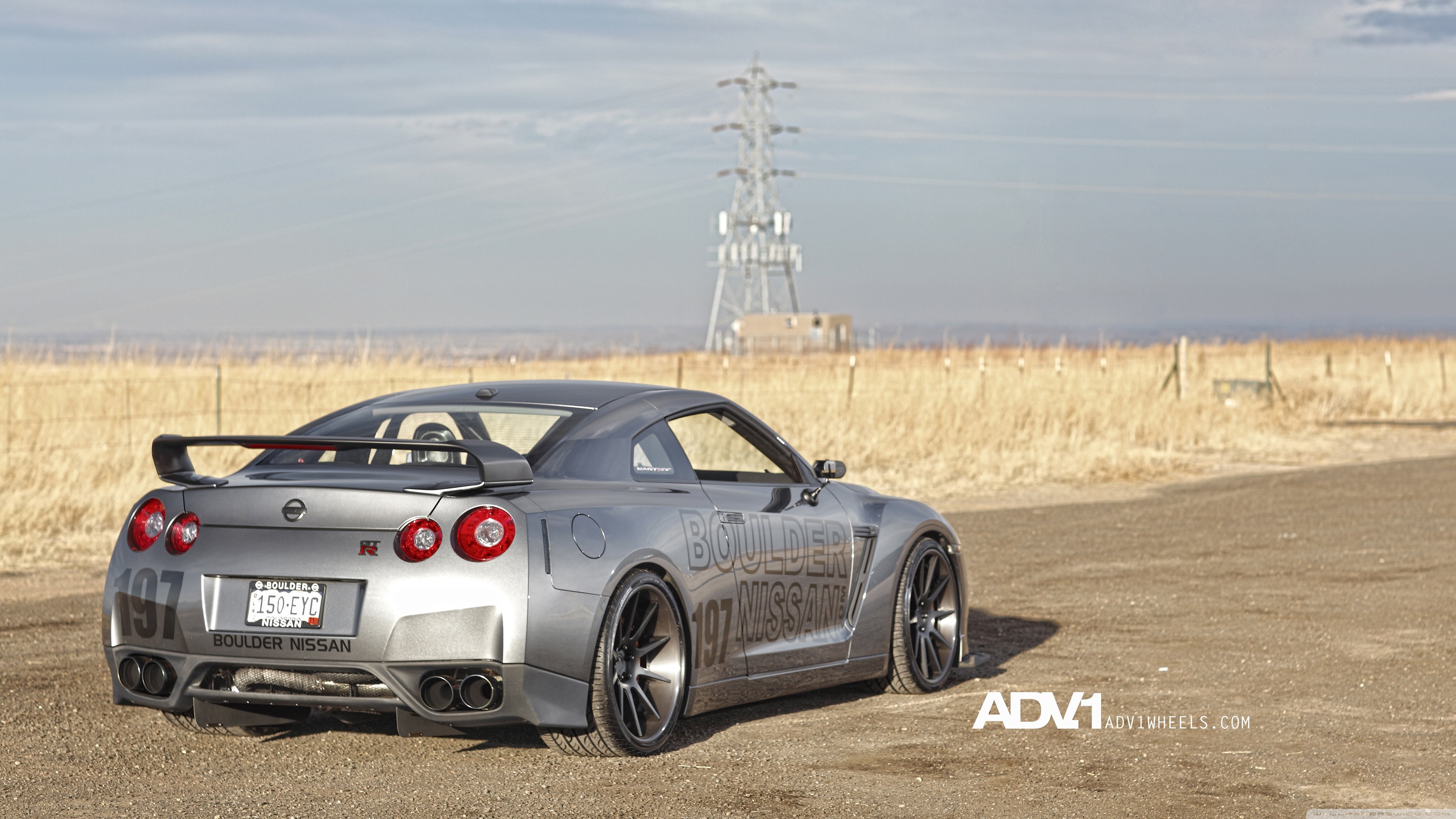 General 3840x2160 sport dust tuning car vehicle numbers silver cars Nissan Nissan GT-R Japanese cars ADV.1