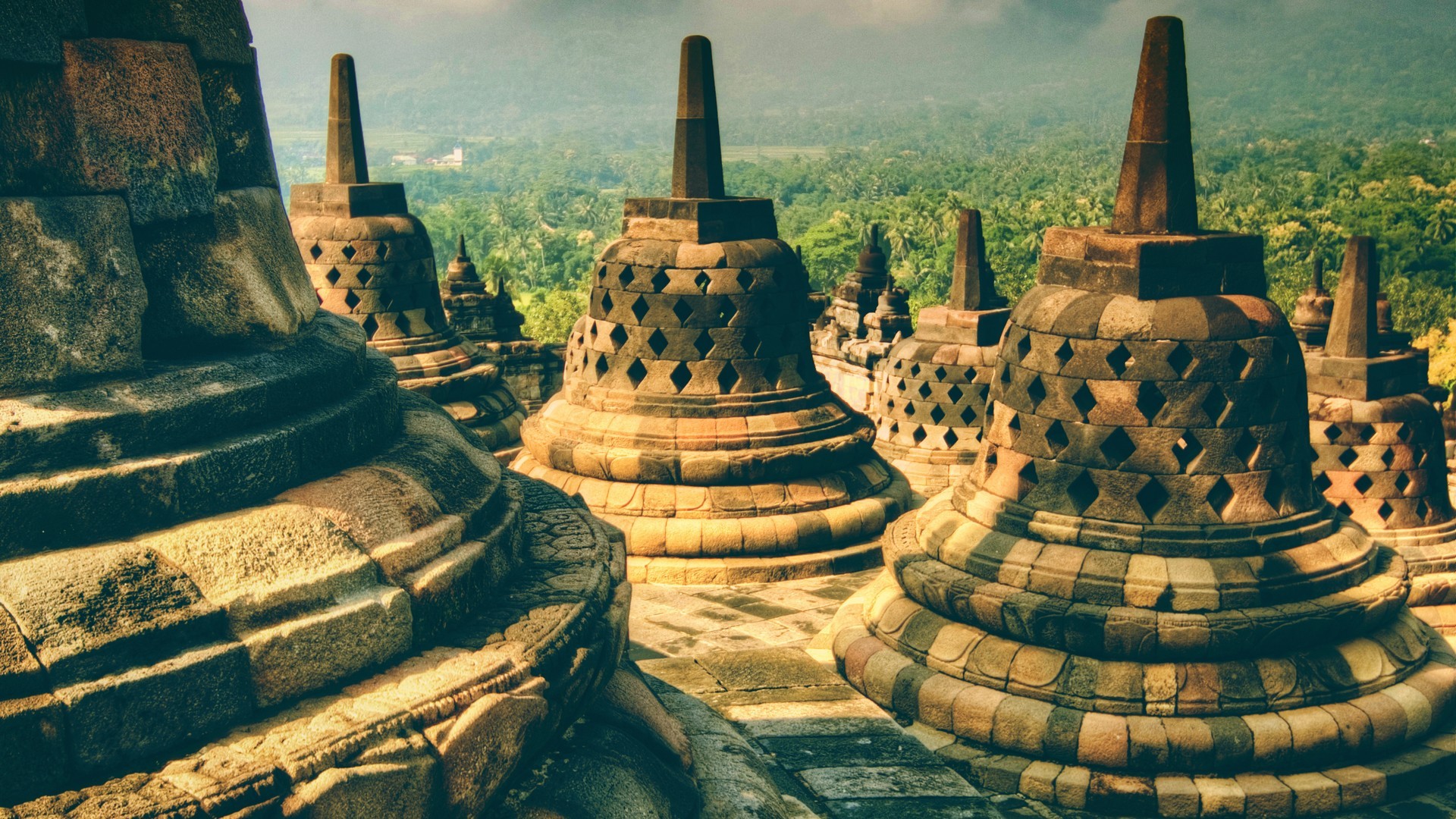 General 1920x1080 Indonesia temple building ancient Borobudur Buddhism Asia