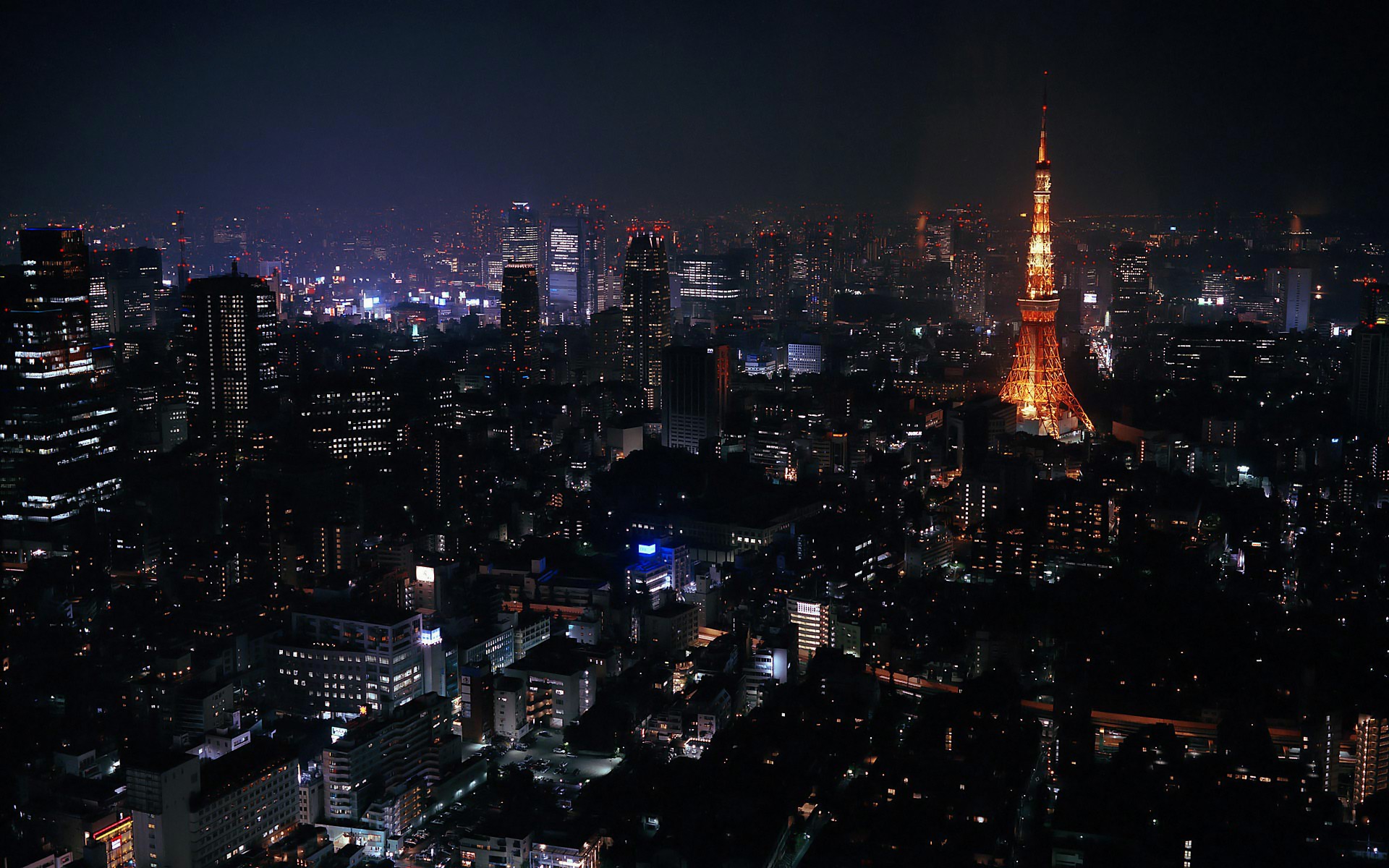 General 1920x1200 night cityscape Tokyo Japan Tokyo Tower Asia city lights landmark low light