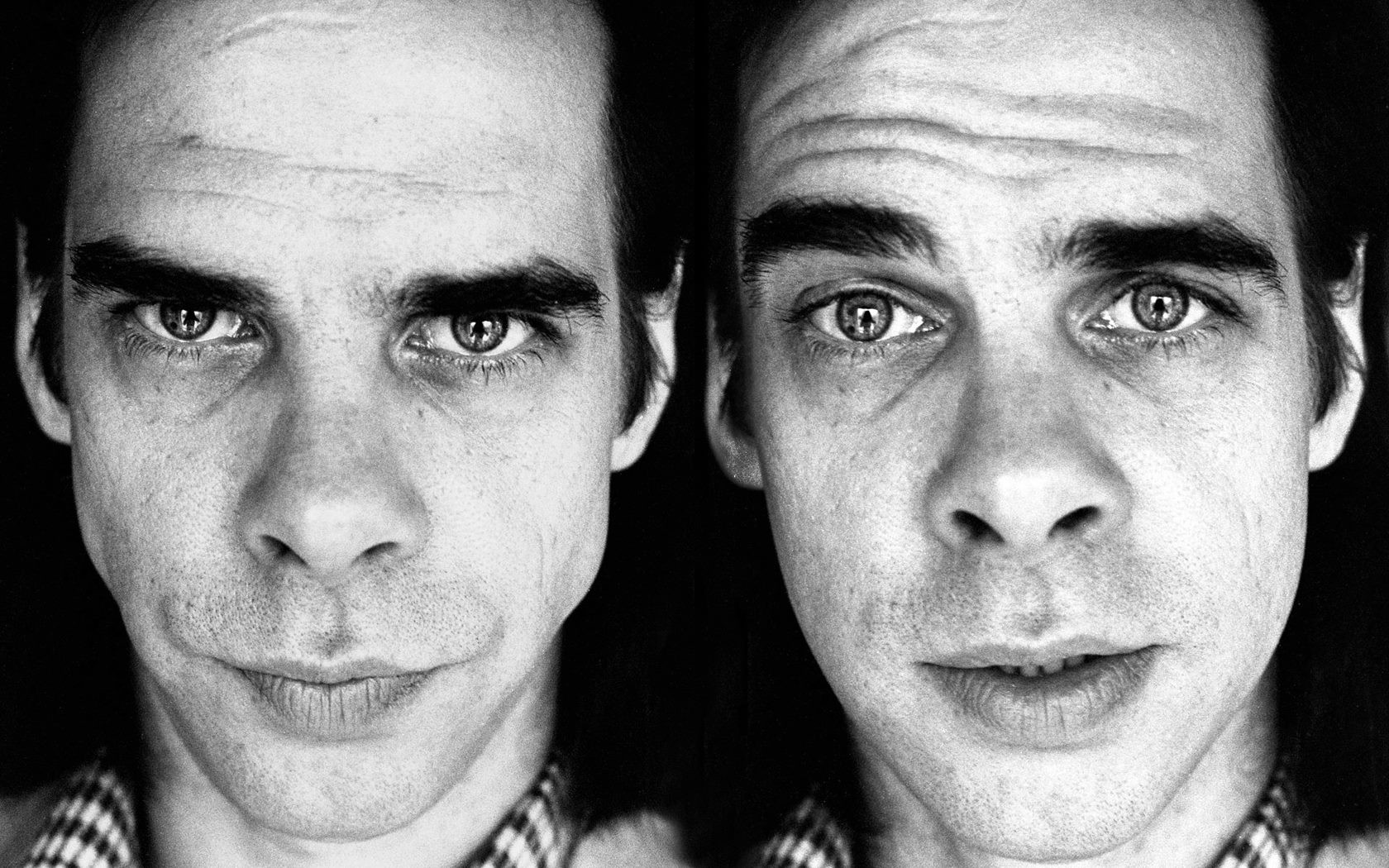 People 1680x1050 men singer portrait monochrome Nick Cave