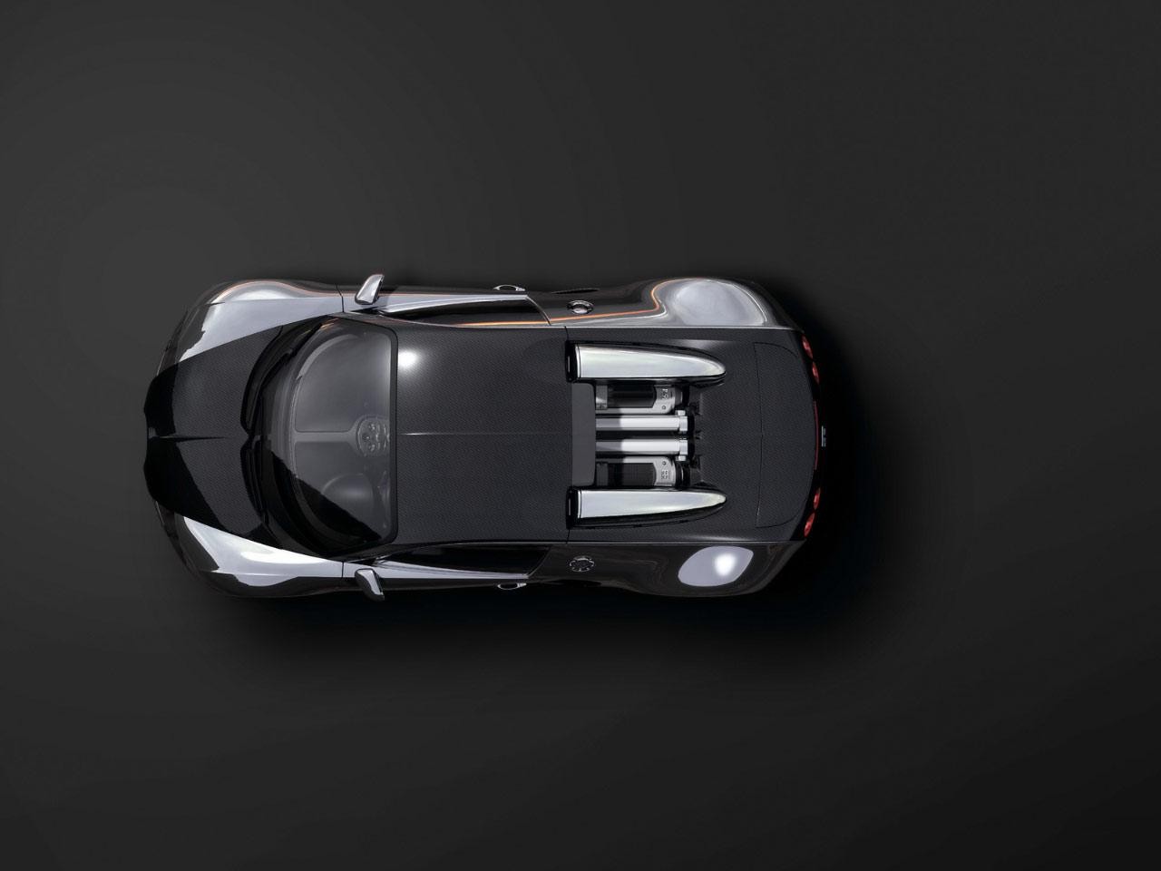General 1280x960 Bugatti Veyron car black cars Bugatti vehicle top view French Cars Volkswagen Group Hypercar