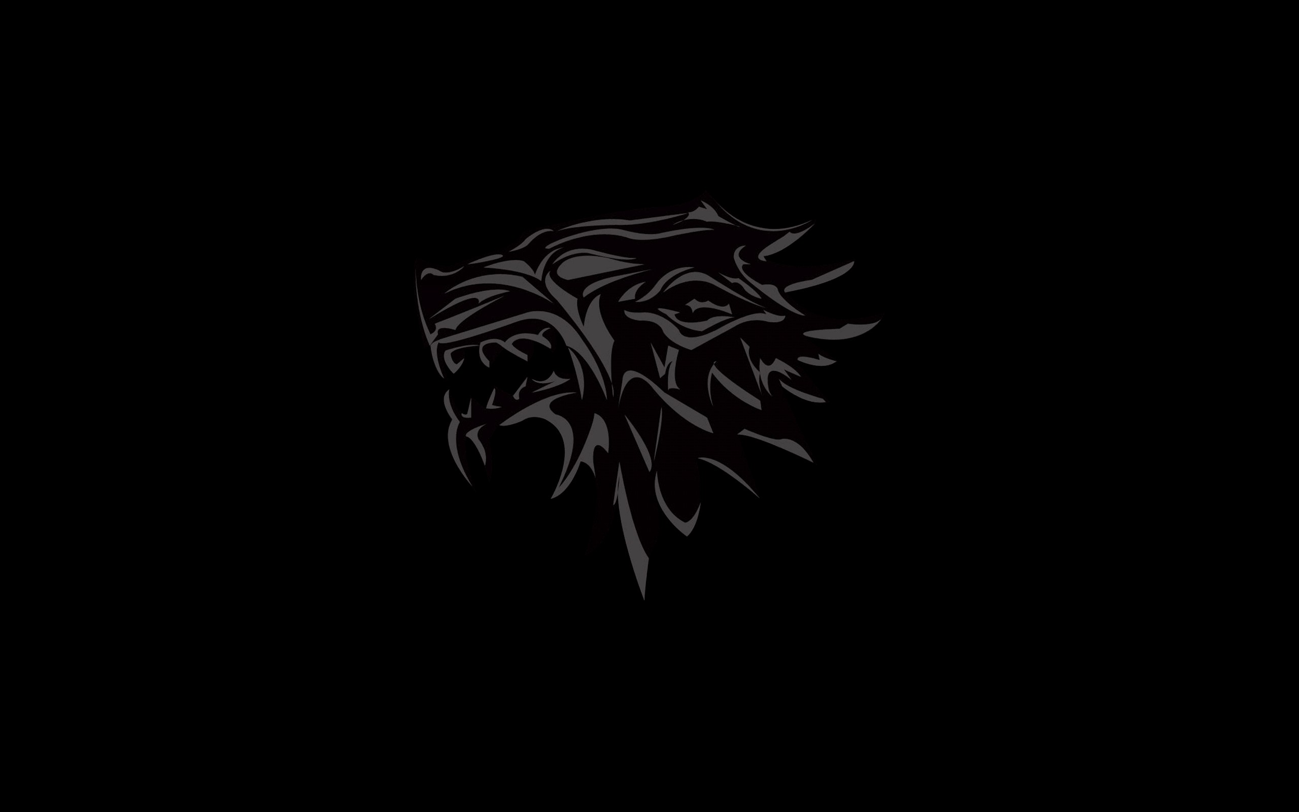 General 2560x1600 Game of Thrones Winter Is Coming fantasy art simple background TV series minimalism black background