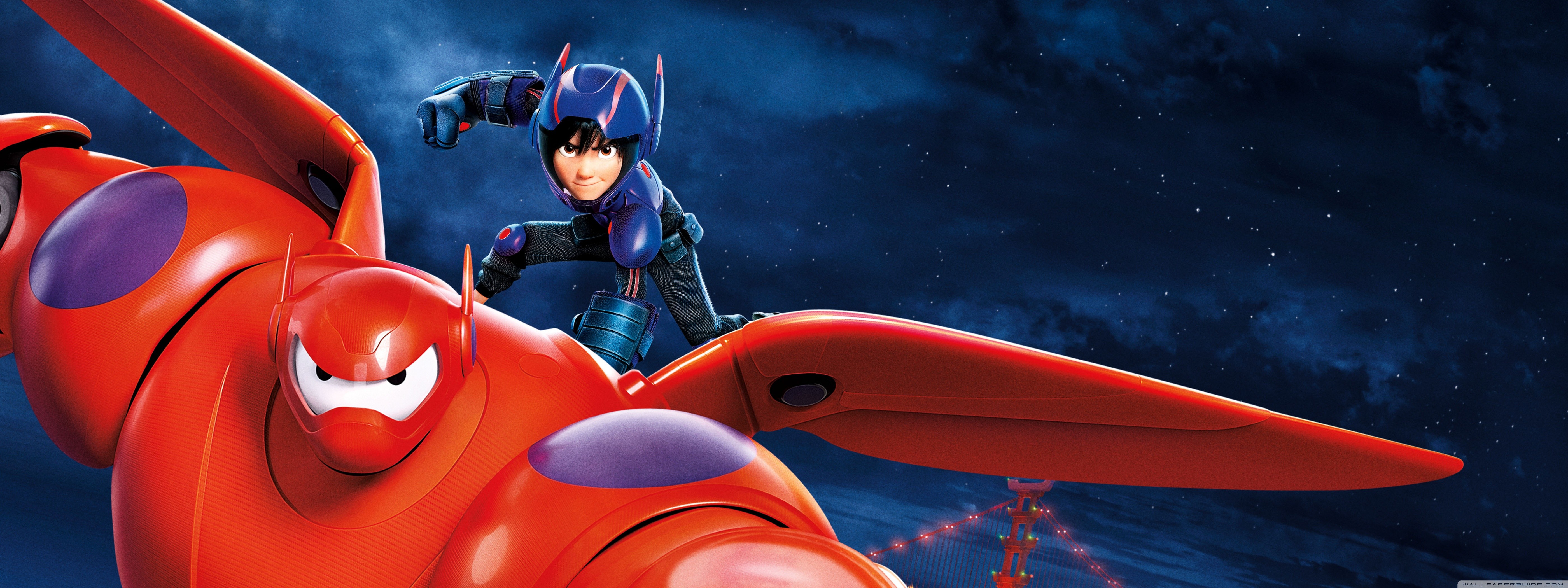 General 5600x2100 movies Pixar Animation Studios Disney Baymax (Big Hero 6) animated movies 2014 (Year)