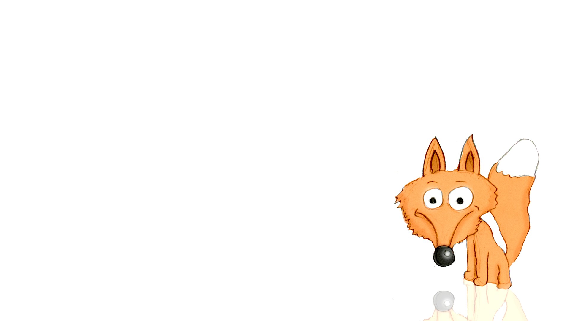 General 1920x1080 fox cartoon simple background animals white background mammals artwork