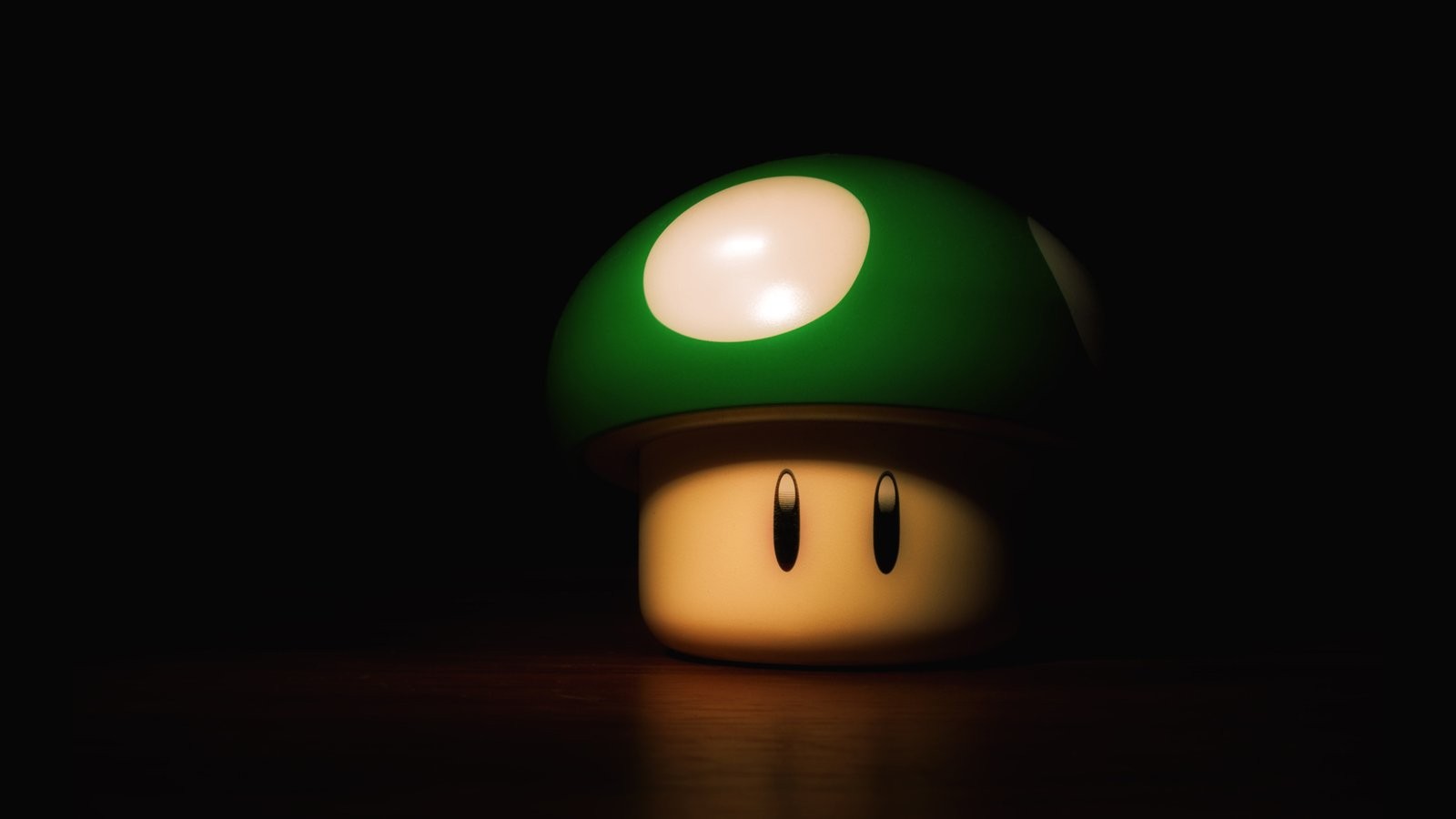 General 1600x900 Super Mario 1 up video games video game art CGI green dark black background