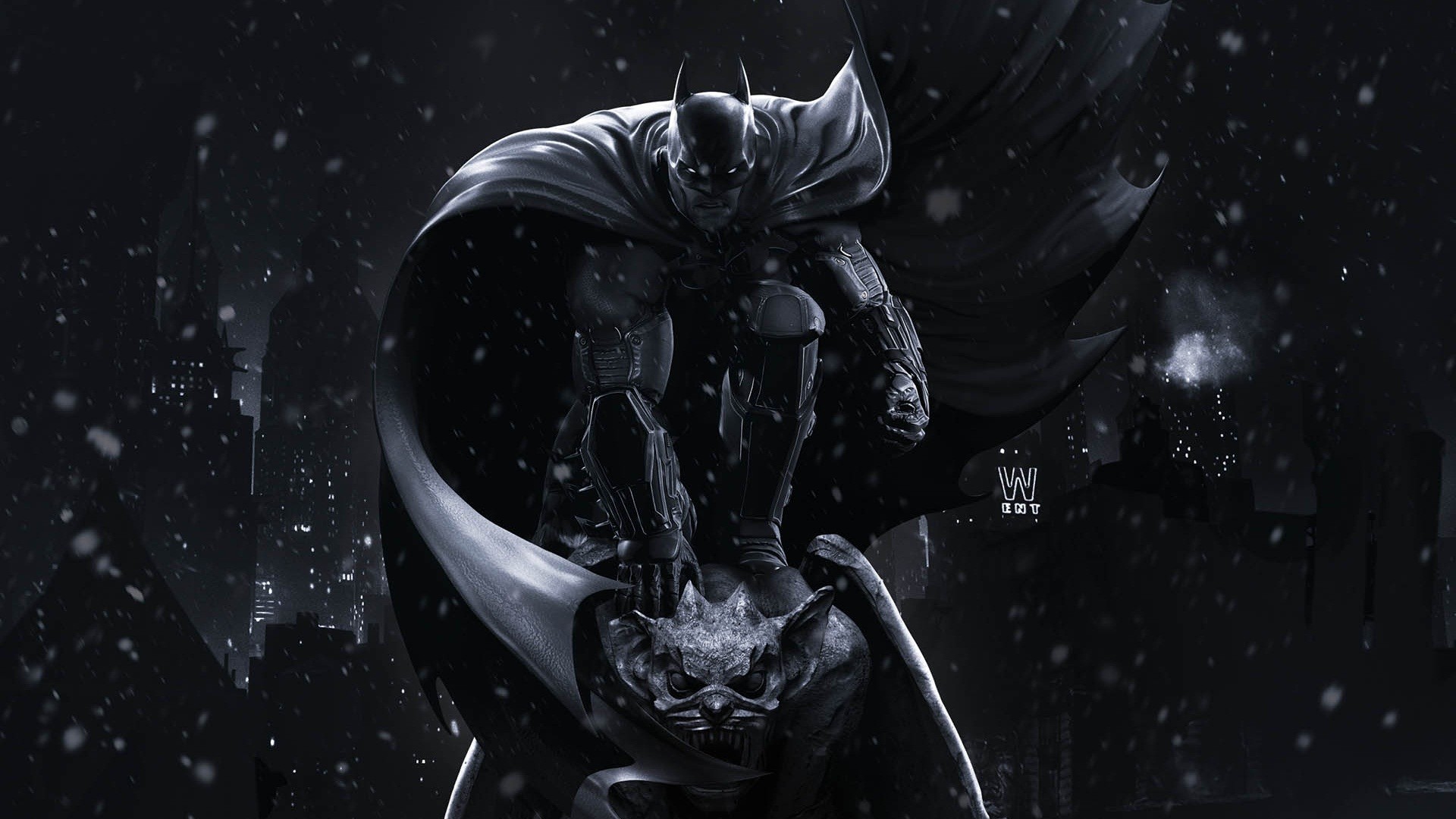 General 1920x1080 Batman The Dark Knight artwork Gotham City DC Comics digital art night dark
