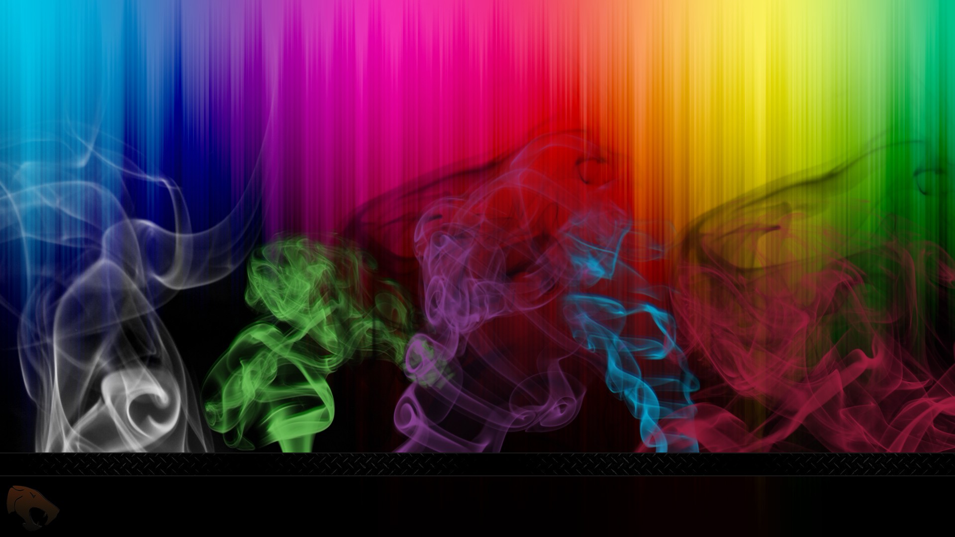 General 1920x1080 colorful abstract lines smoke colored smoke gradient spectrum digital art