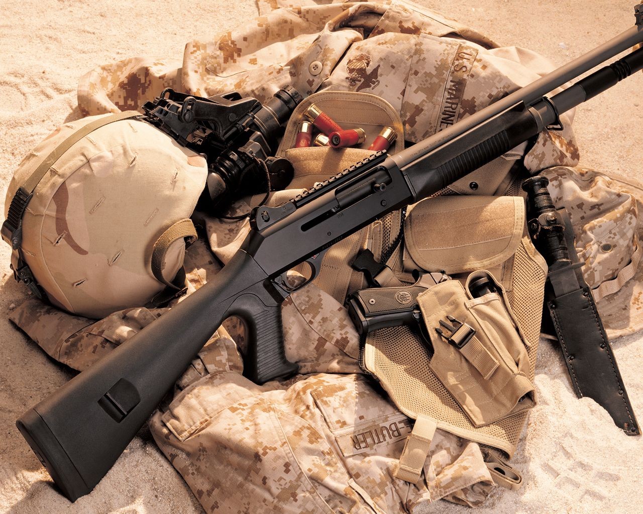 General 1280x1024 Benelli M1014 gun shotgun weapon benelli Italian firearms