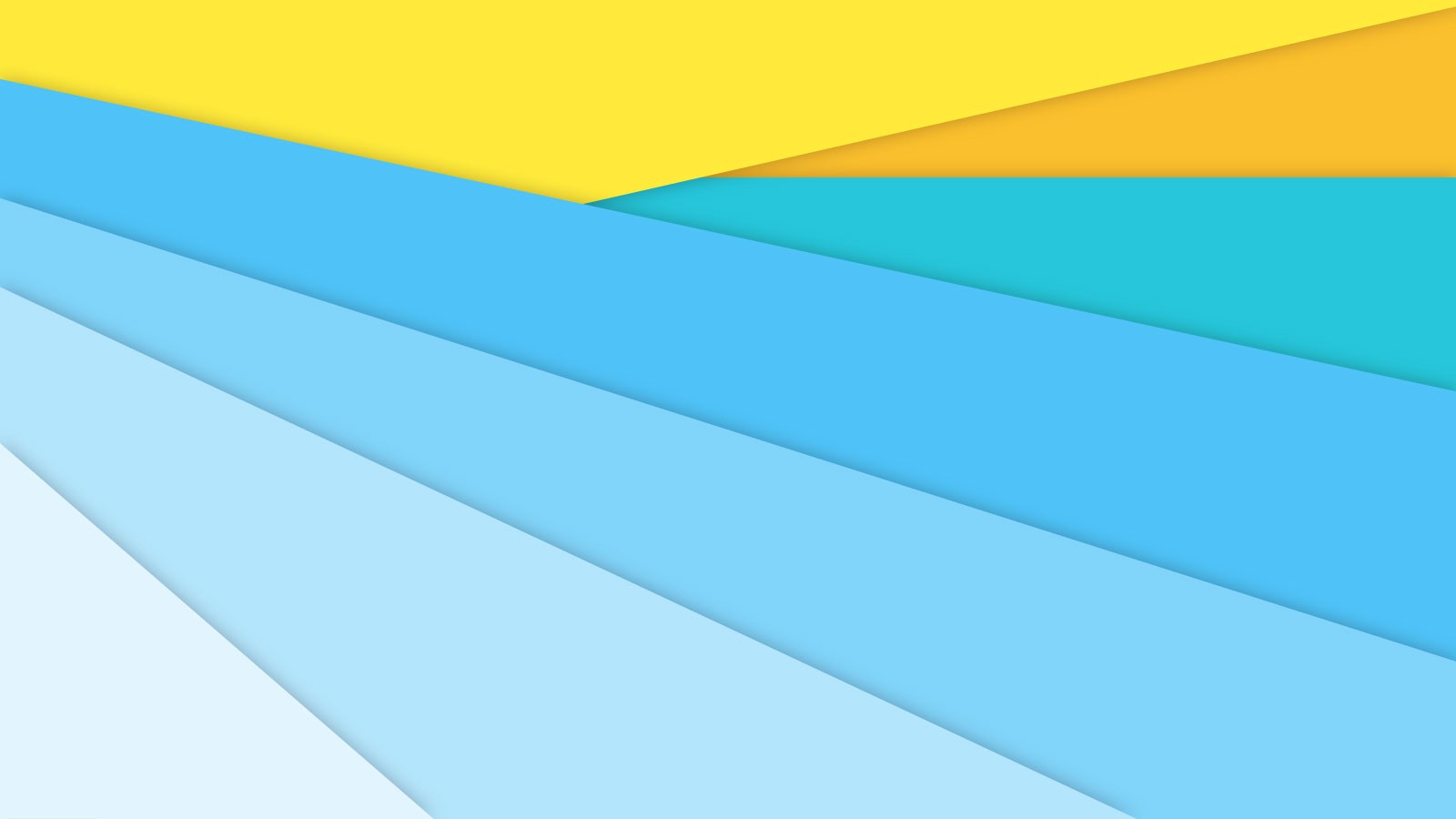 General 1600x900 material style abstract colorful cyan yellow digital art