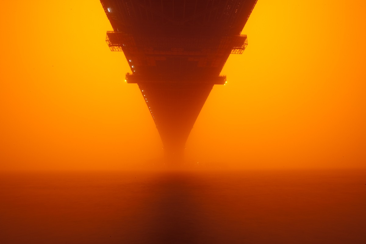 General 1200x800 bridge mist orange under bridge orange sky sky outdoors