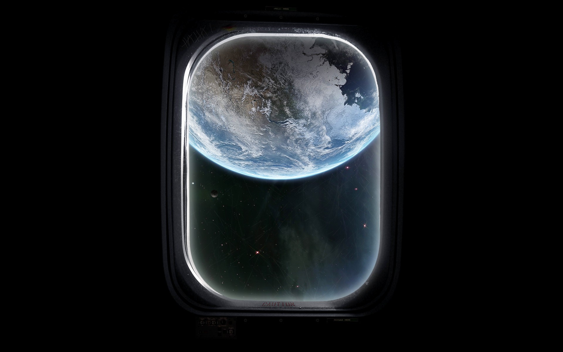 General 1920x1200 abstract space digital art space art planet window Earth