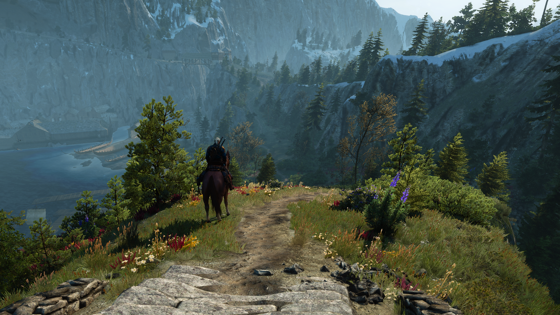 General 1920x1080 The Witcher video games The Witcher 3: Wild Hunt video game landscape RPG screen shot PC gaming