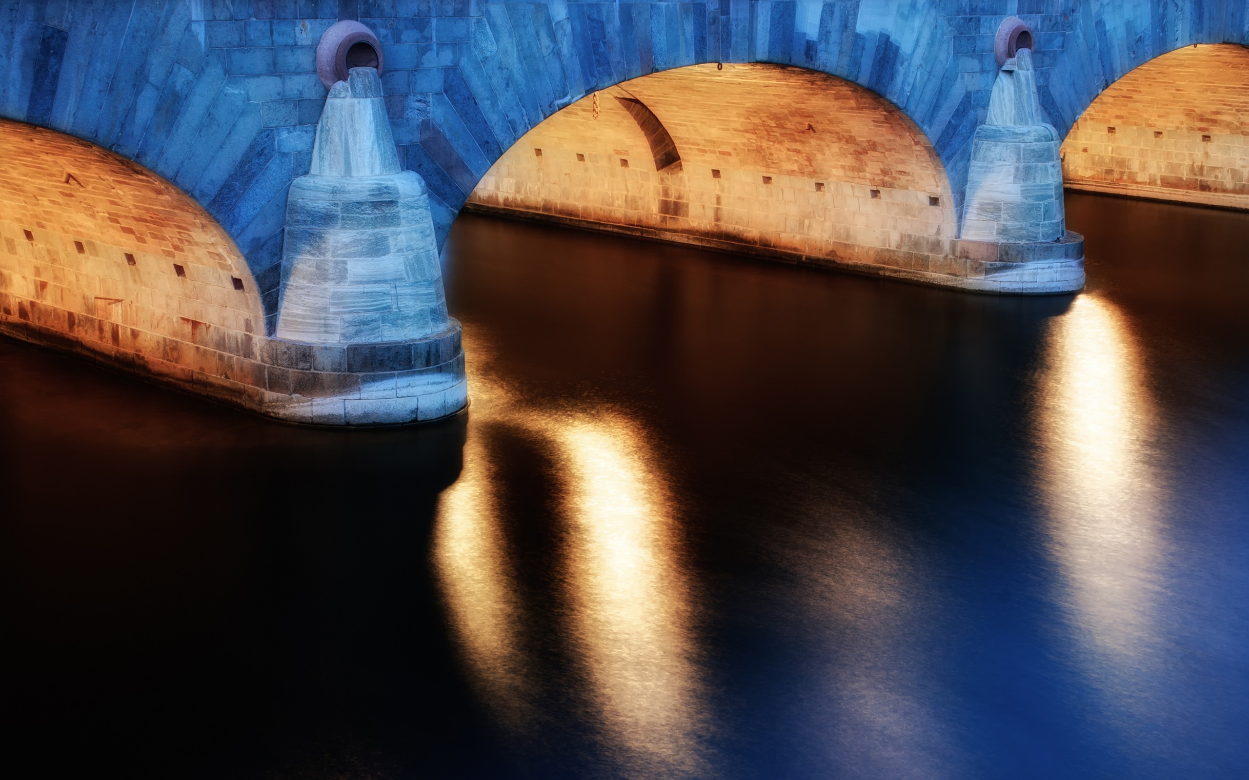 General 2560x1600 photography water bridge architecture river reflection