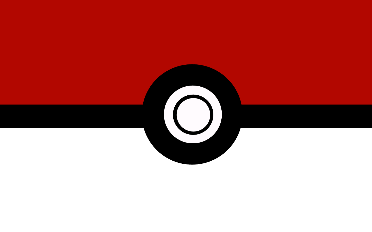 Anime 1440x900 Pokémon Poke Ball artwork red white black
