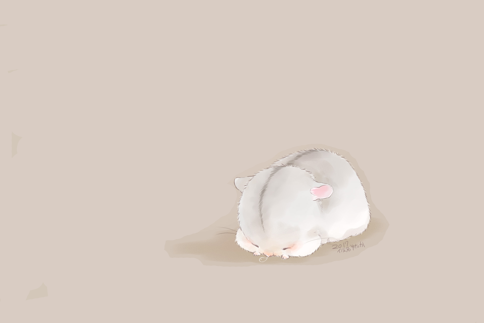 Anime 1920x1280 hamster sleeping furry