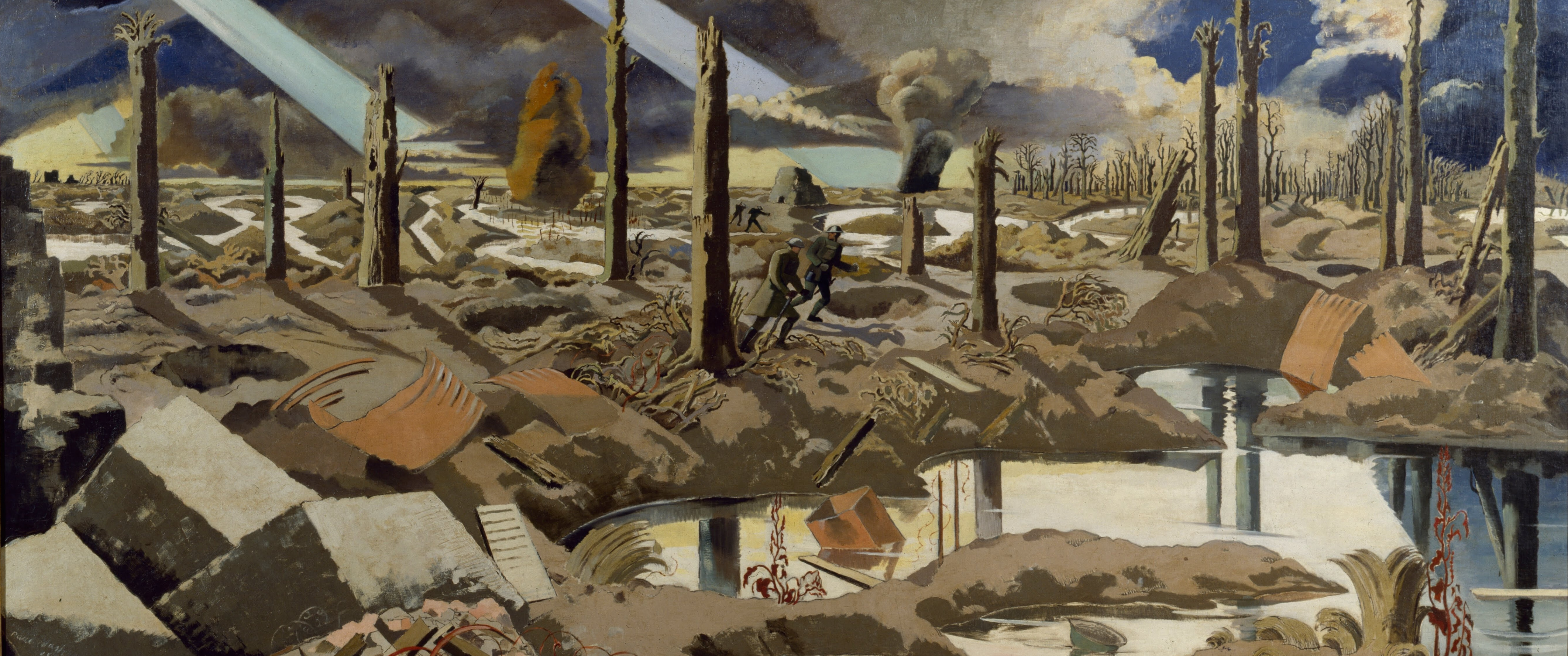 General 5160x2160 oil painting painting World War I Belgium ultrawide digital art
