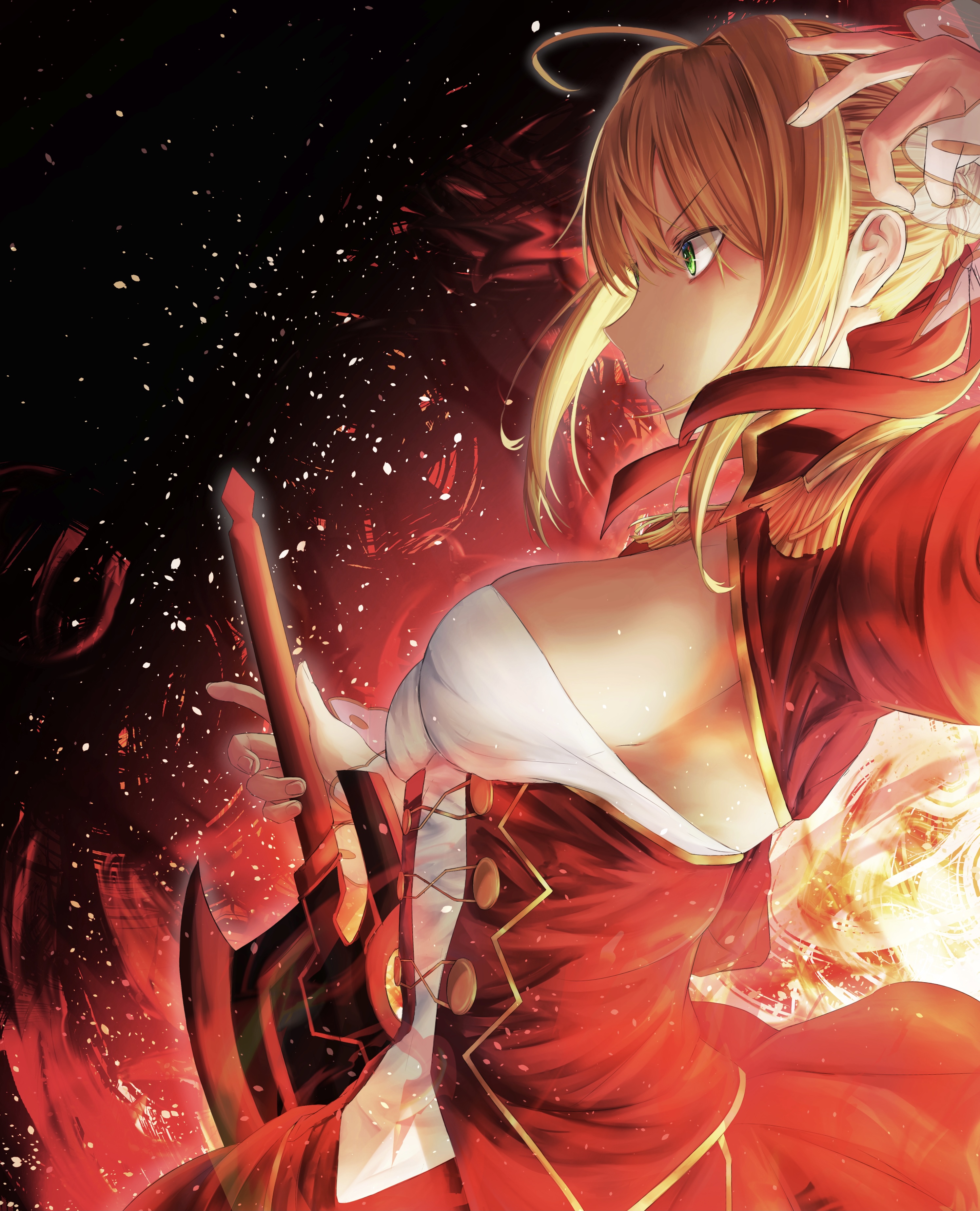 Anime 2990x3695 digital art artwork anime girls Fate series Fate/Extra Fate/Grand Order Nero Claudius blonde