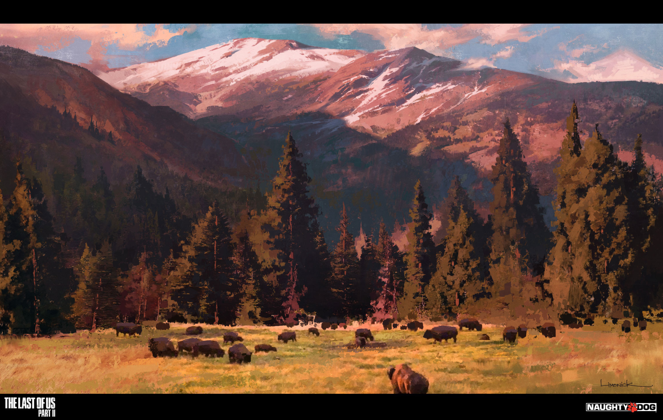 General 2300x1457 Aaron Limonick The Last of Us 2 digital art wildlife forest mountains