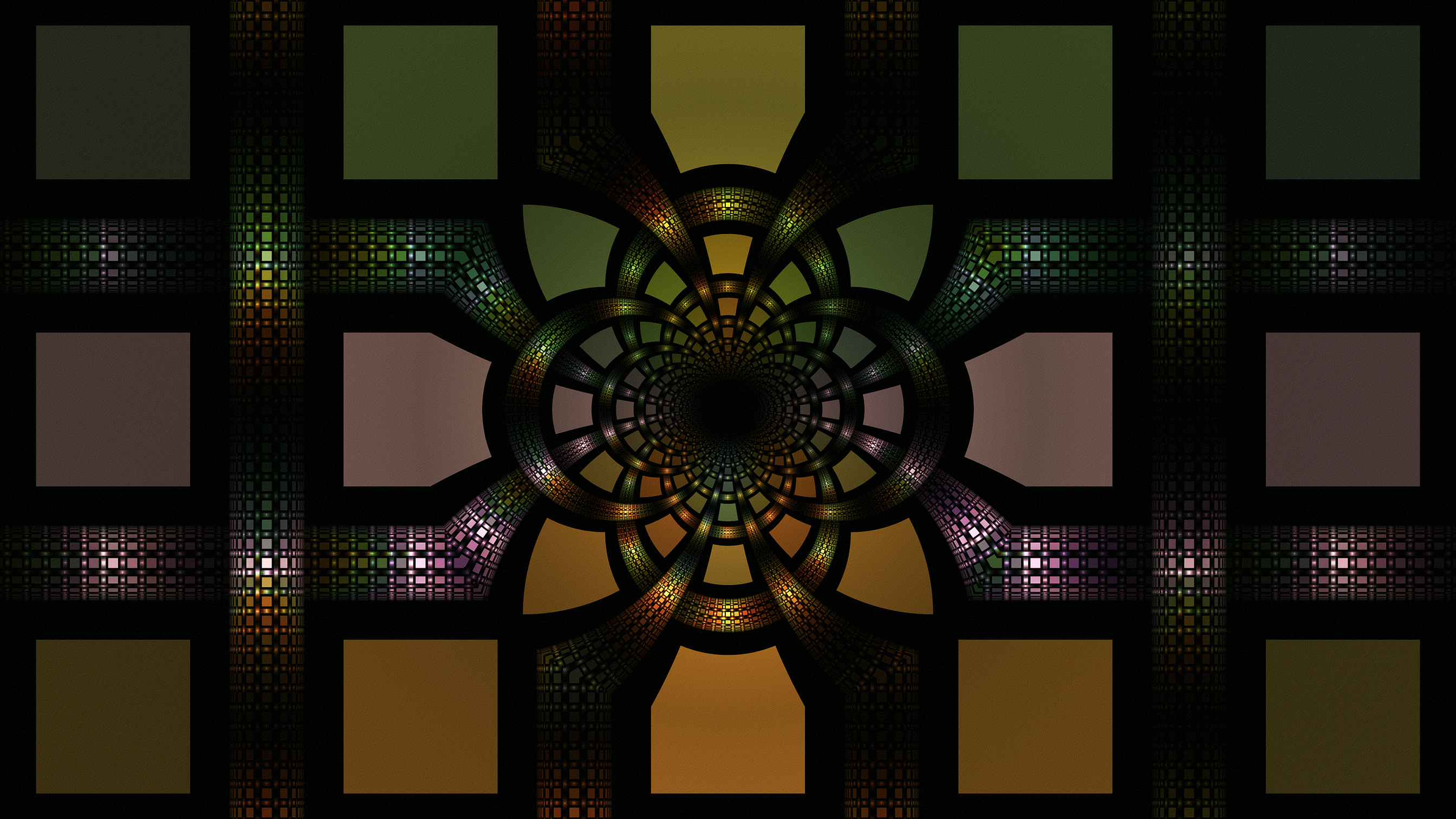 General 2688x1512 fractal symmetry digital art colorful