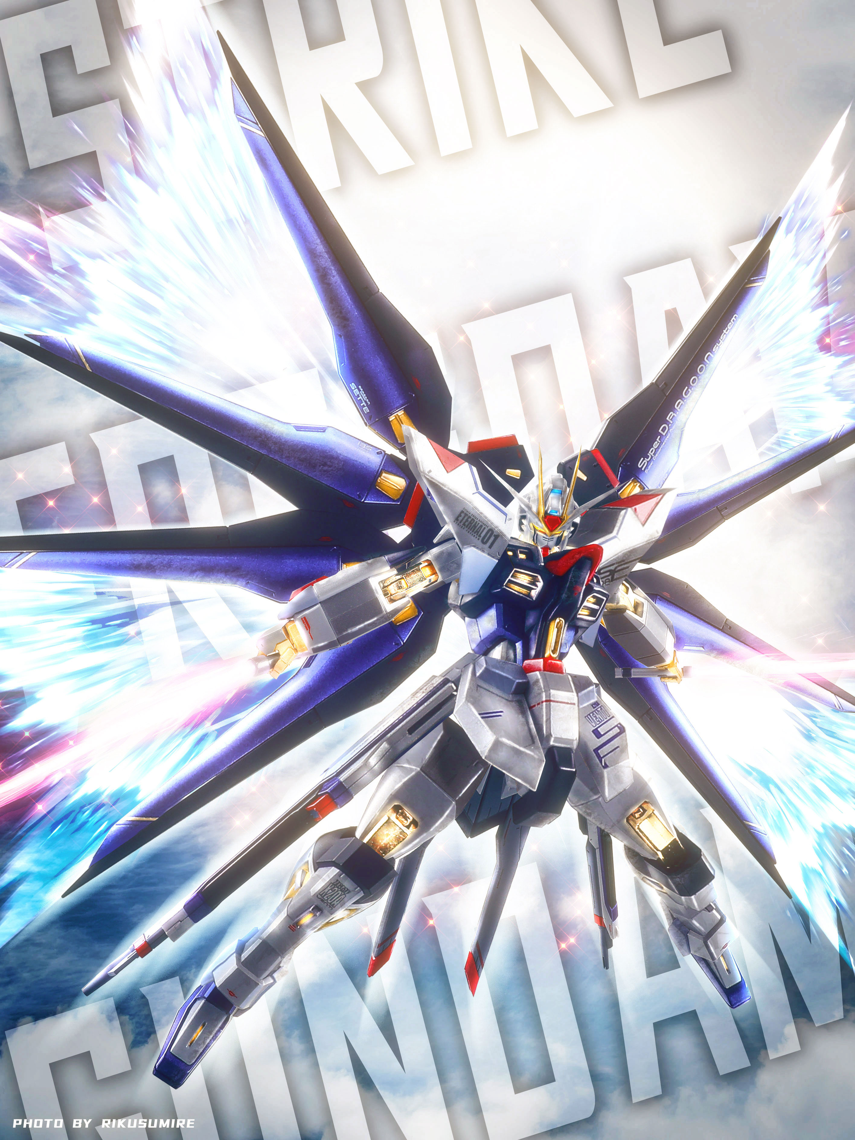 Anime 2832x3776 anime Gundam Strike Freedom Gundam Mobile Suit Gundam SEED Destiny Super Robot Taisen fan art digital art artwork mechs