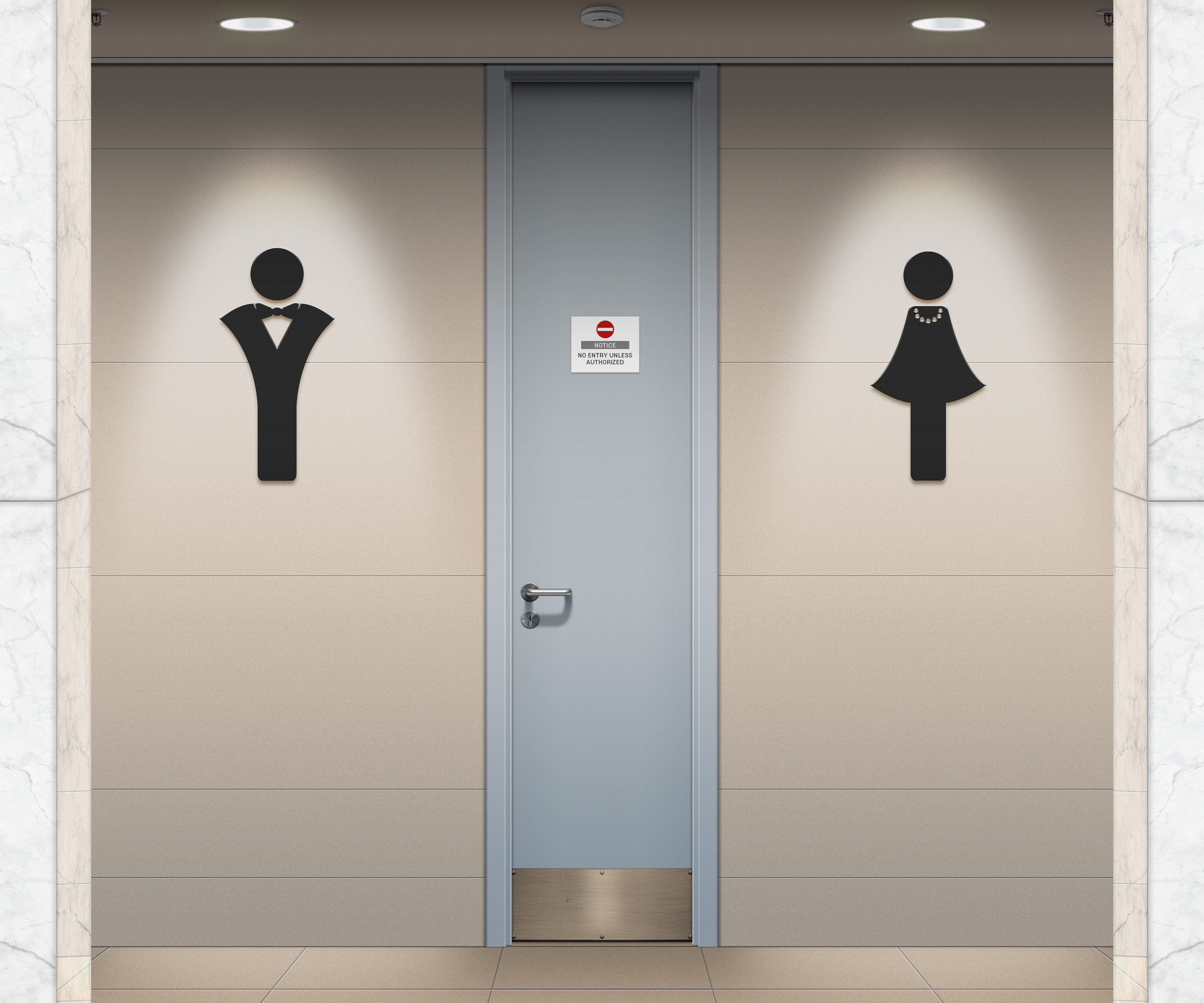 General 3000x2500 toilets public restroom sign digital art