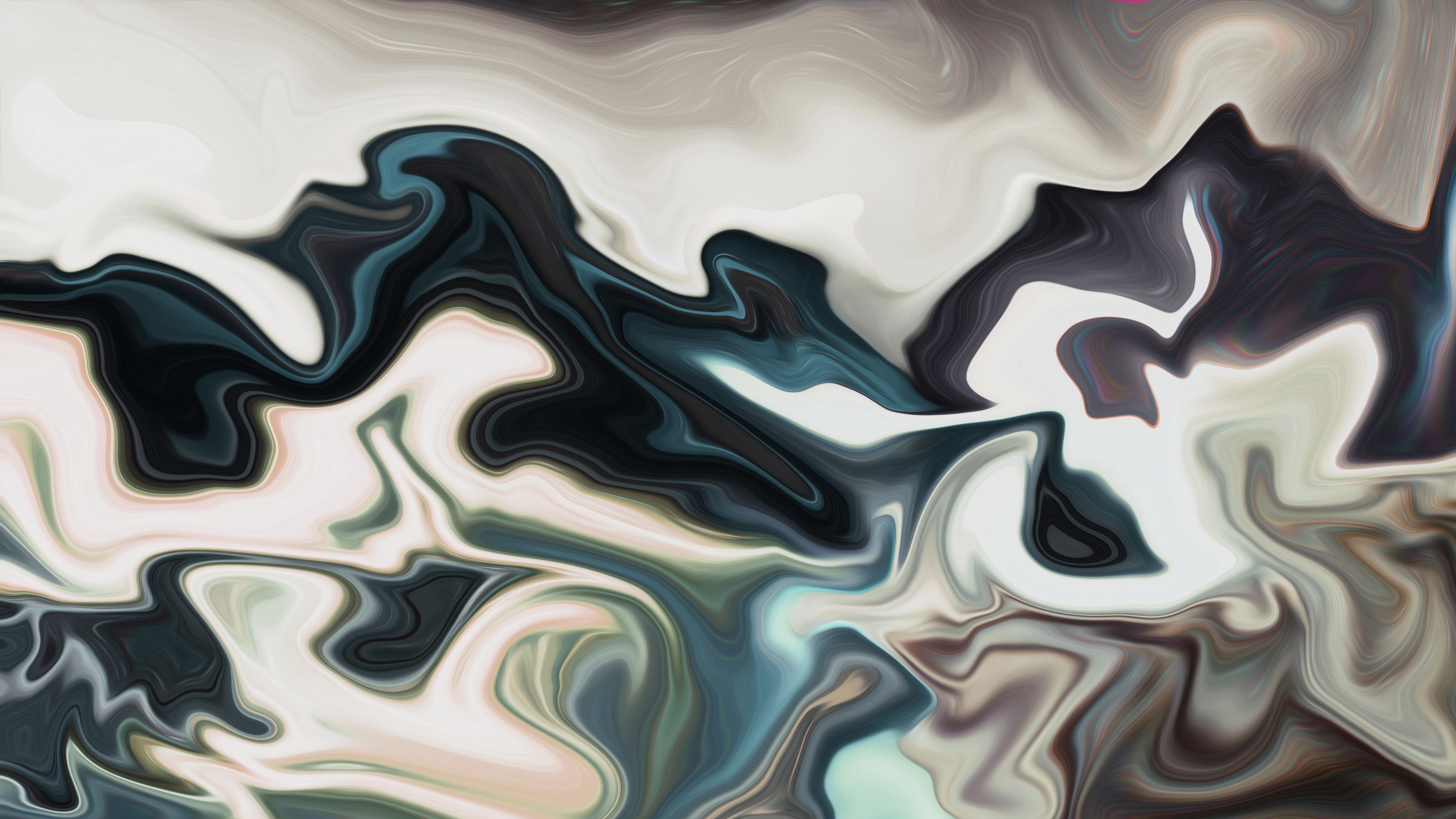 General 3840x2160 abstract fluid liquid illustration graphic design artwork digital art shapes colorful surreal XEBELION