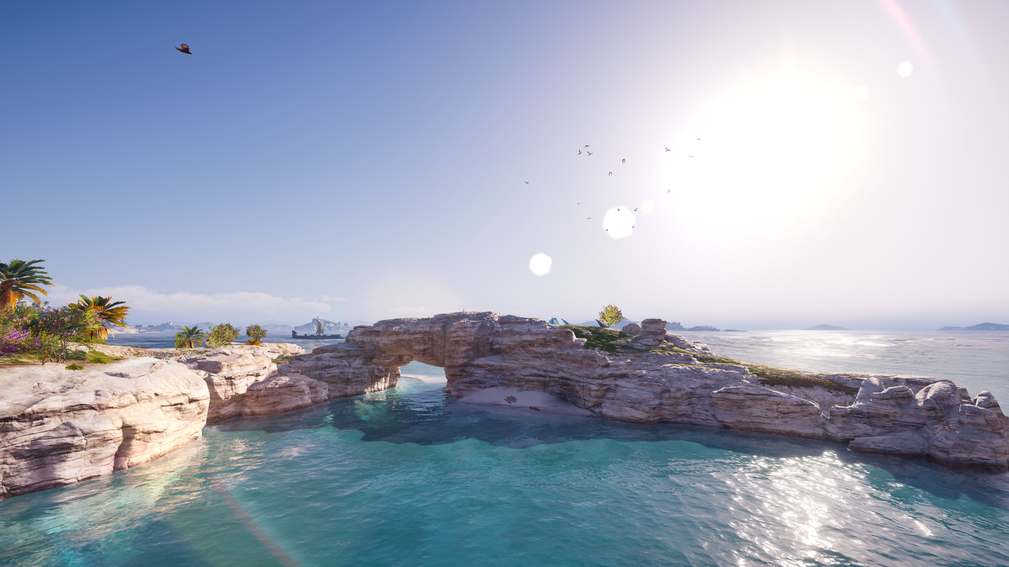General 3840x2160 Assassin's Creed: Odyssey Assassin's Creed island beach video game landscape video games PC gaming screen shot