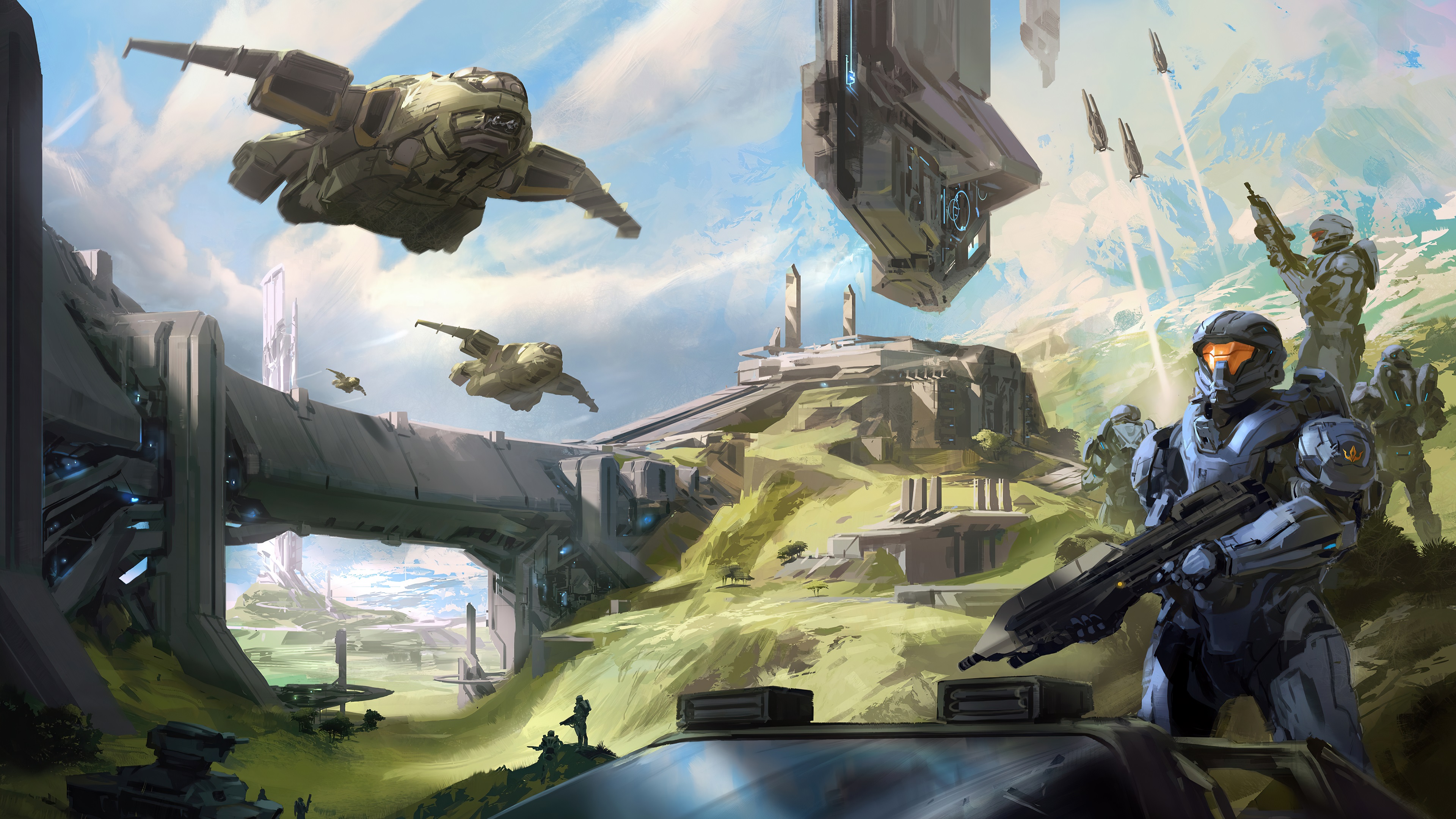 General 3840x2160 Halo (game) video games artwork science fiction