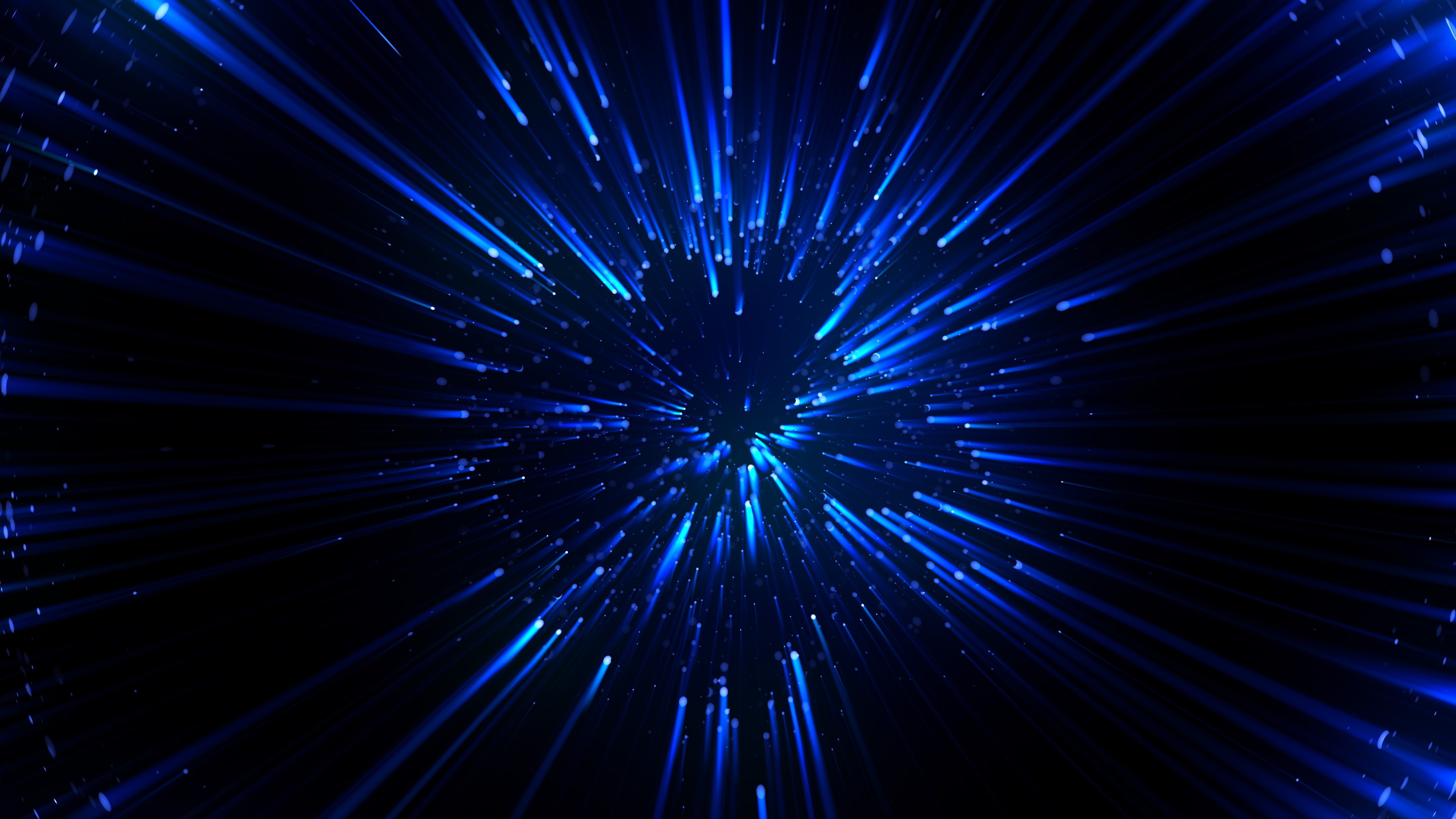 General 5000x2813 abstract blue shiny bright digital art dark lights stars glowing digital glowing
