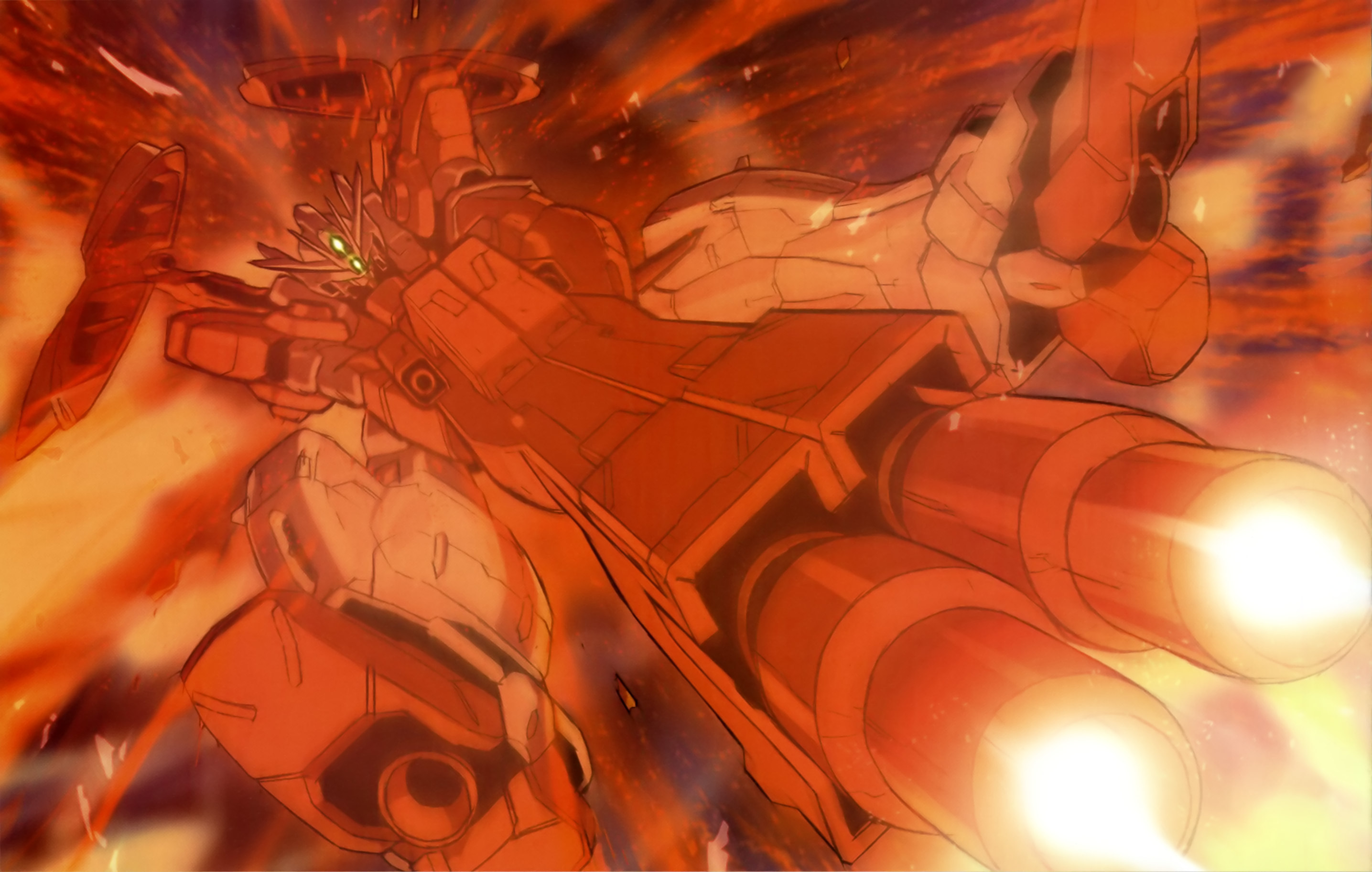 Anime 2871x1825 anime mechs Super Robot Taisen Gundam Mobile Suit Gundam Wing Wing Gundam Zero artwork digital art fan art